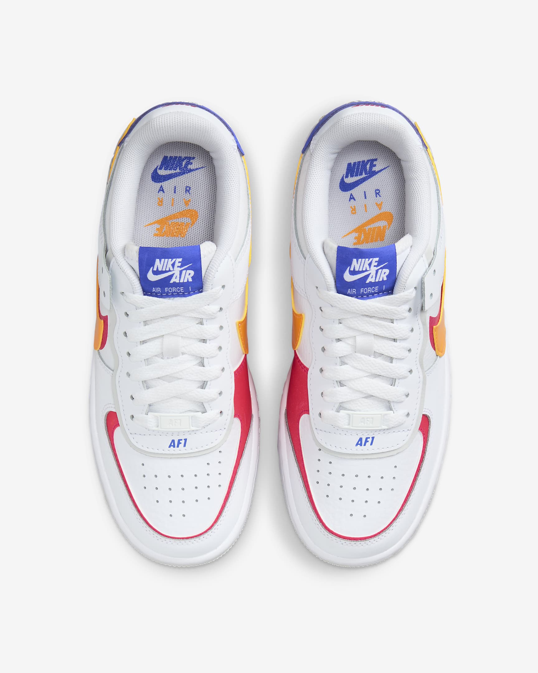 Nike Air Force 1 Shadow Women's Shoes - White/Siren Red/Photon Dust/Sundial