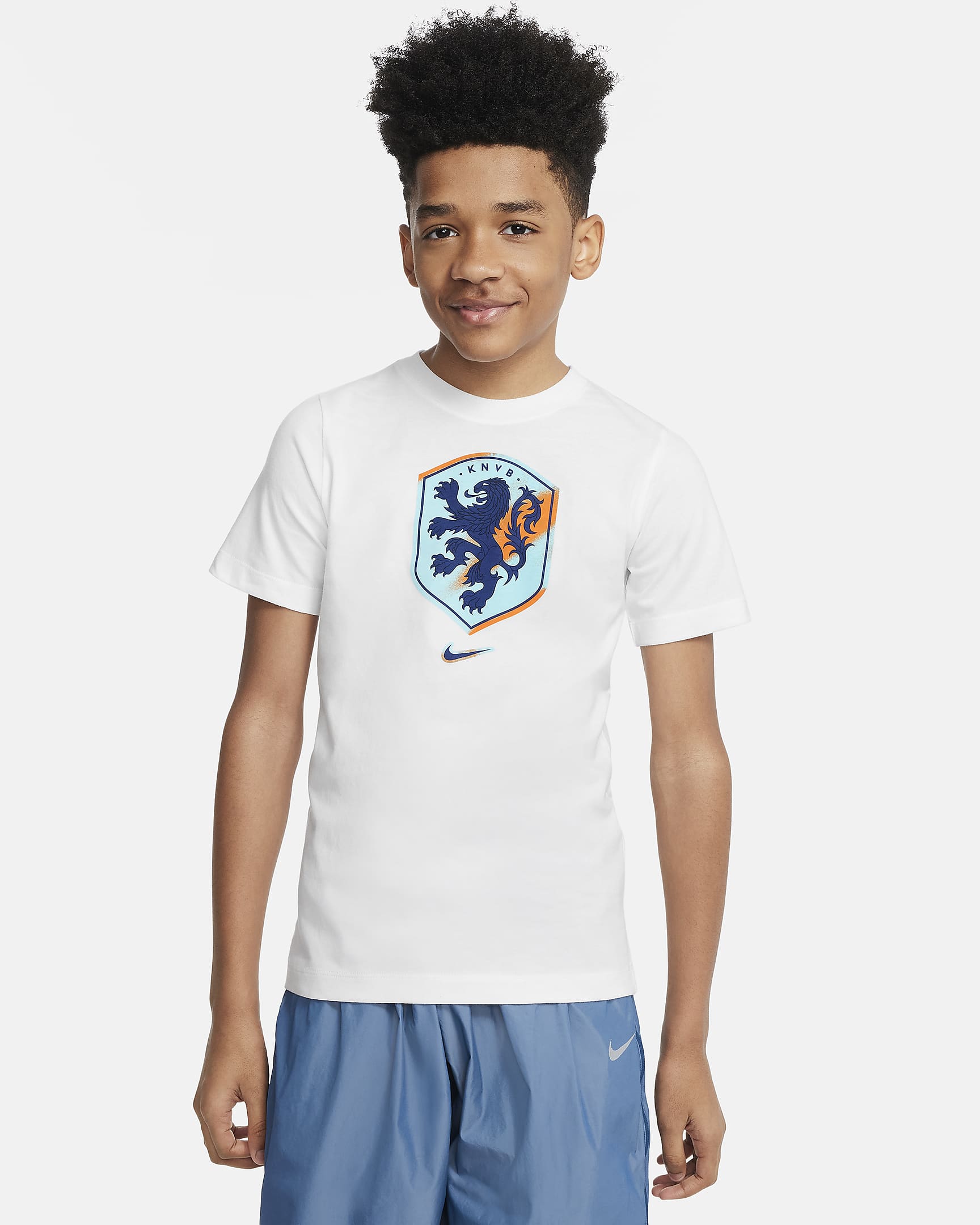 Netherlands Older Kids' Nike Football T-Shirt. Nike FI