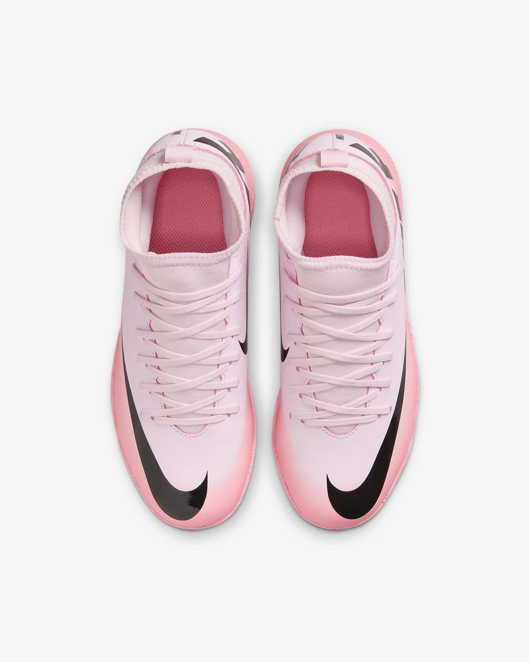 Nike Jr. Mercurial Superfly 9 Club Younger/Older Kids' TF High-Top Football Shoes - Pink Foam/Black