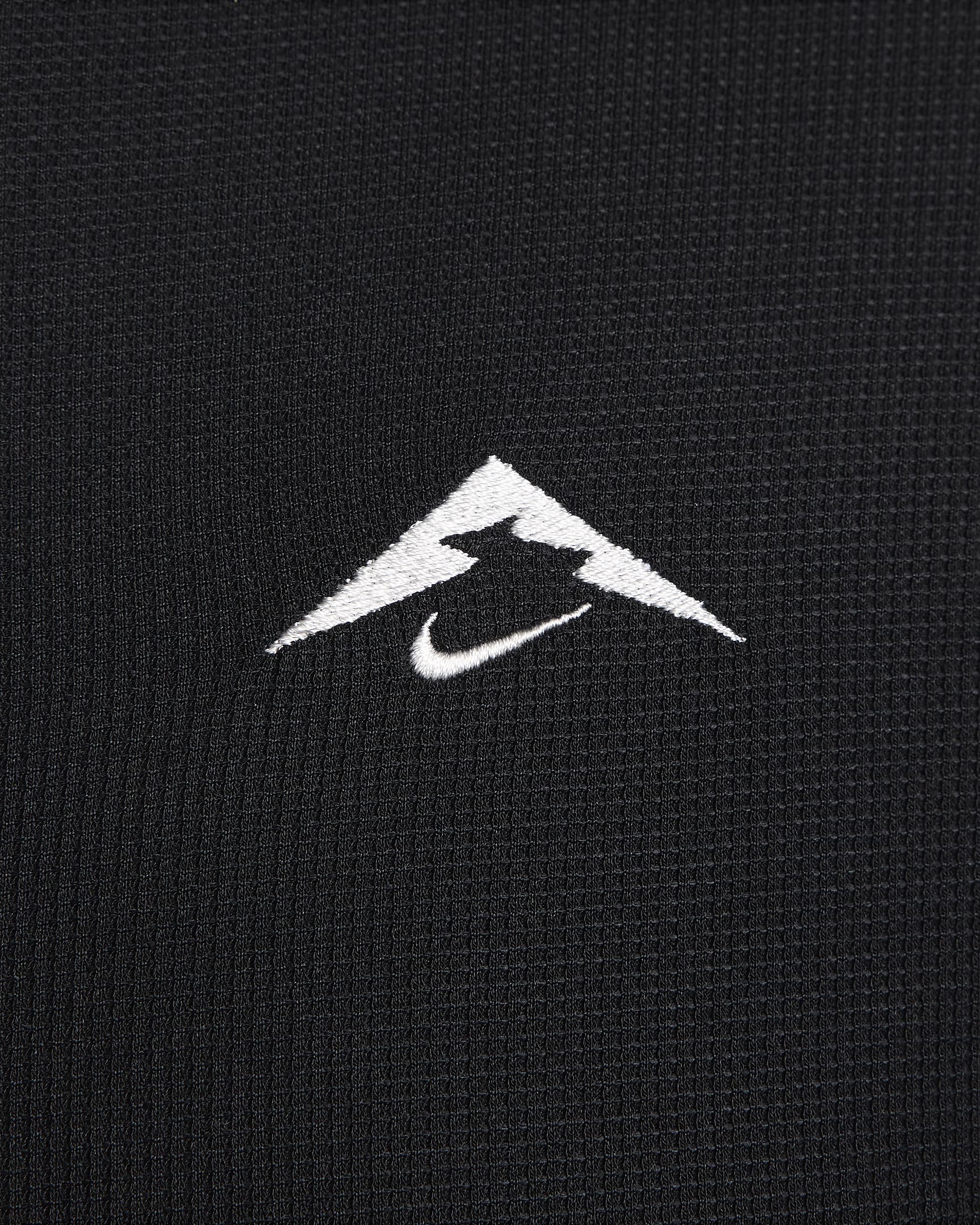 Nike Trail Capa intermedia con media cremallera Dri-FIT - Hombre - Negro/Summit White