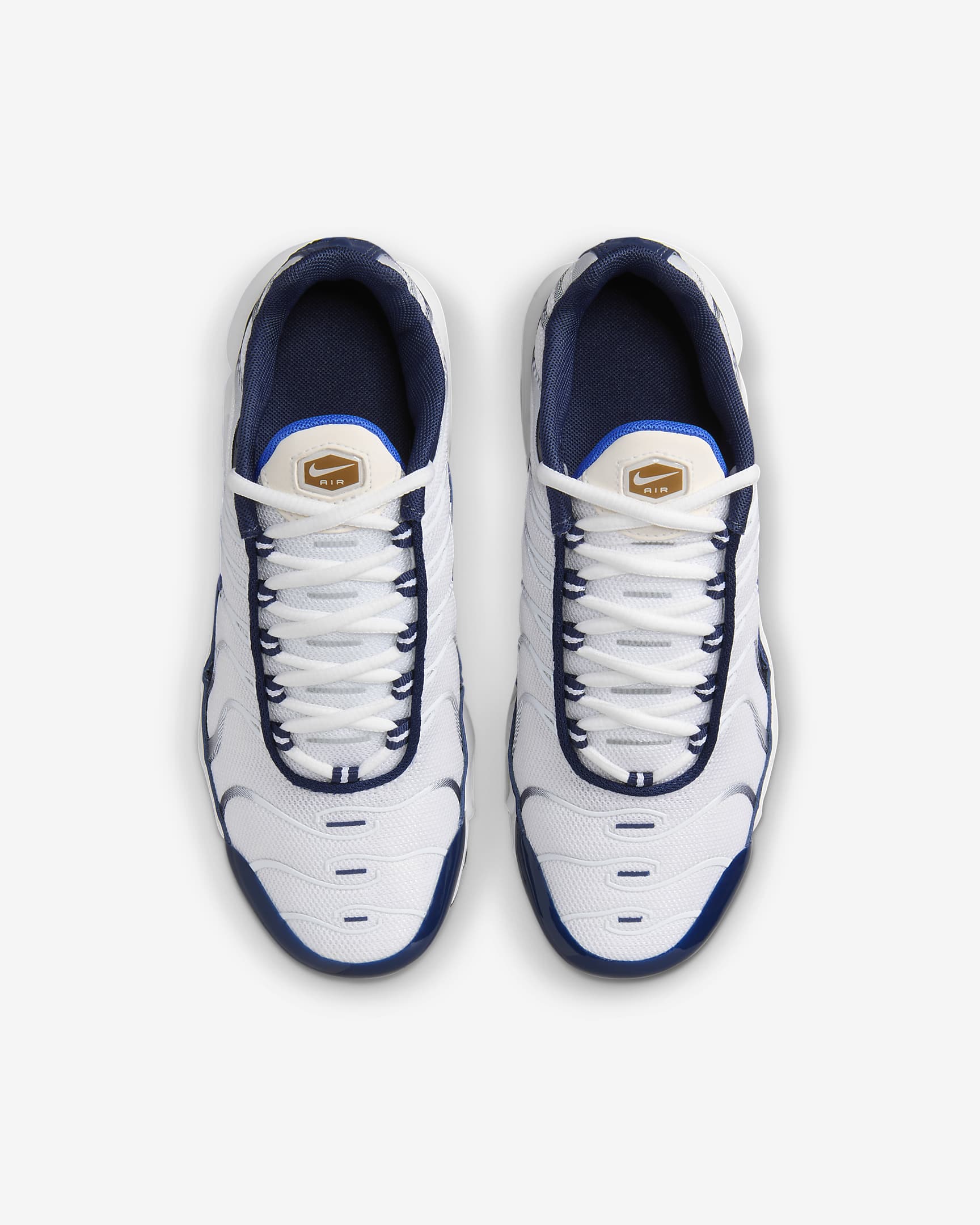 Nike Air Max Plus Schuh für ältere Kinder - Weiß/Midnight Navy/Bronzine/Hyper Royal