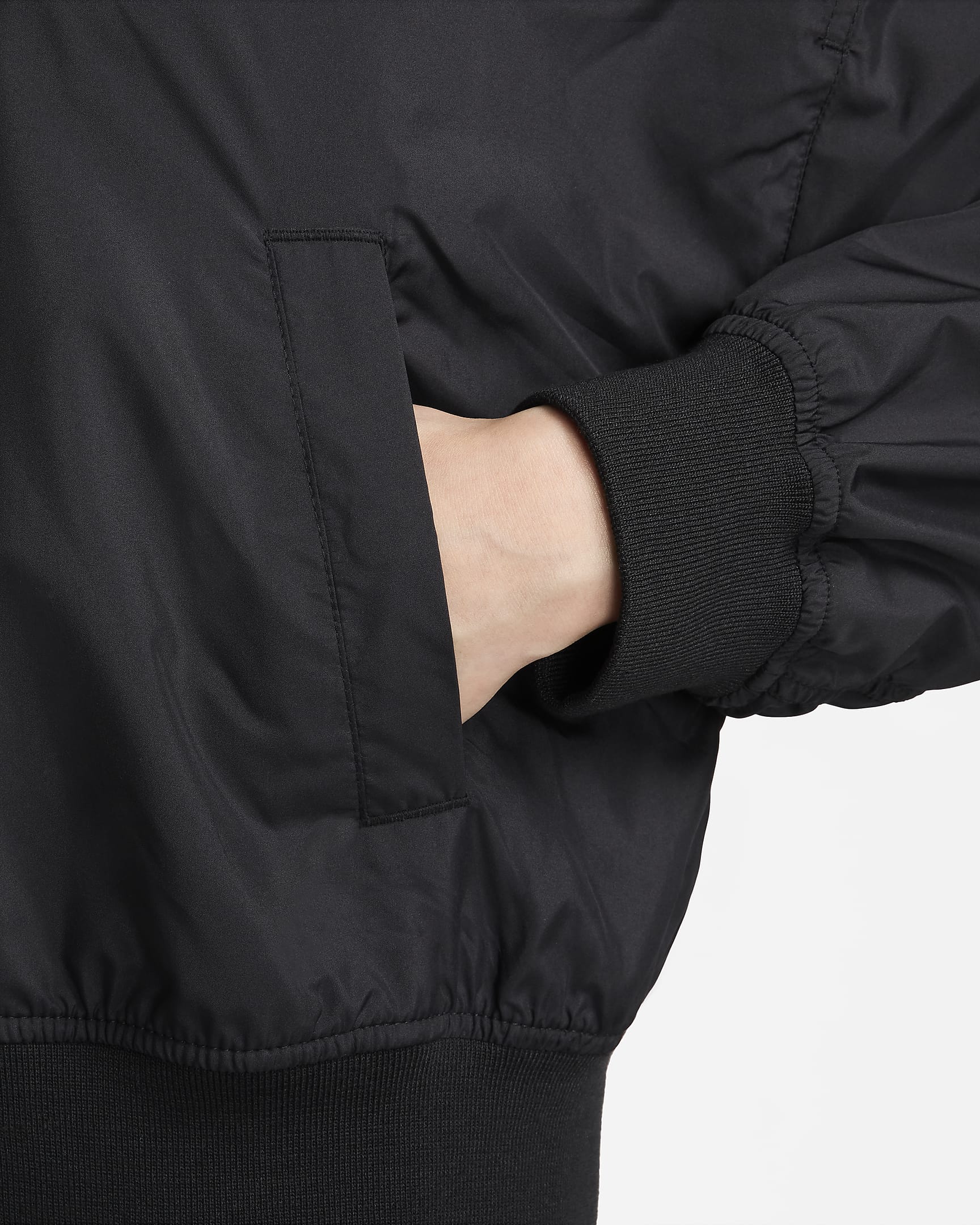 Nike Sportswear Essential Women's Oversized Bomber Jacket - Black/White