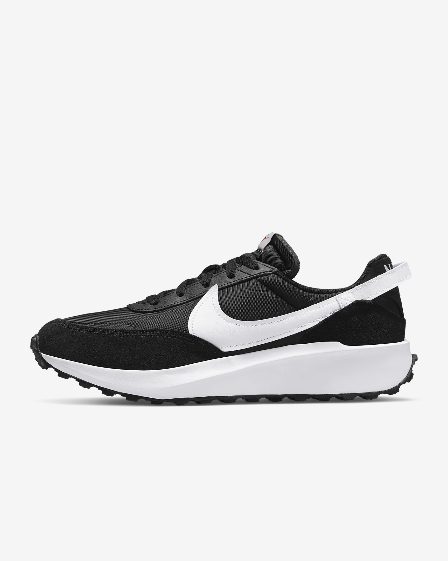 Nike Waffle Debut Men's Shoes - Black/Orange/Clear/White