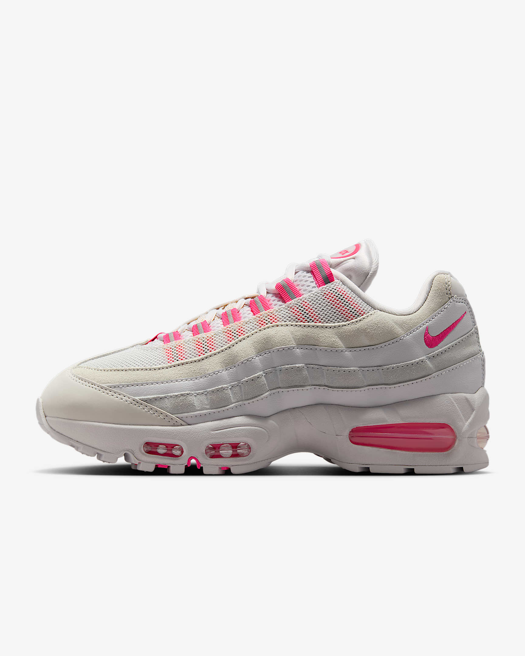 Nike Air Max 95 Women's Shoes - Vast Grey/Pure Platinum/Platinum Tint/Hyper Pink