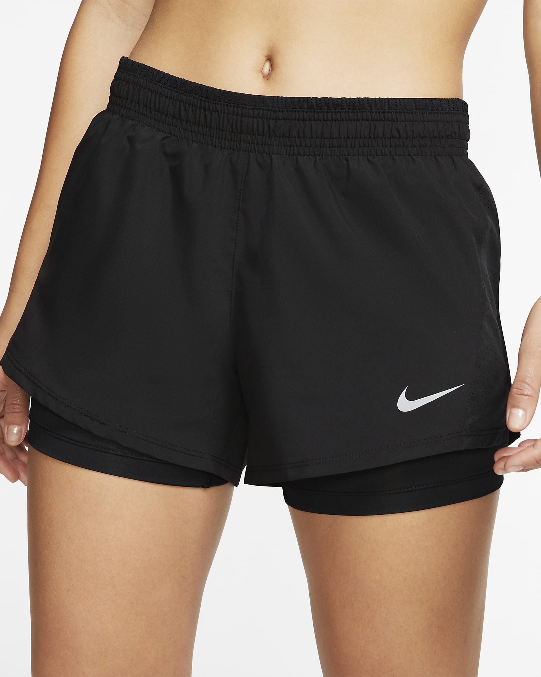 Nike 10K Women's 2-In-1 Running Shorts. Nike BG