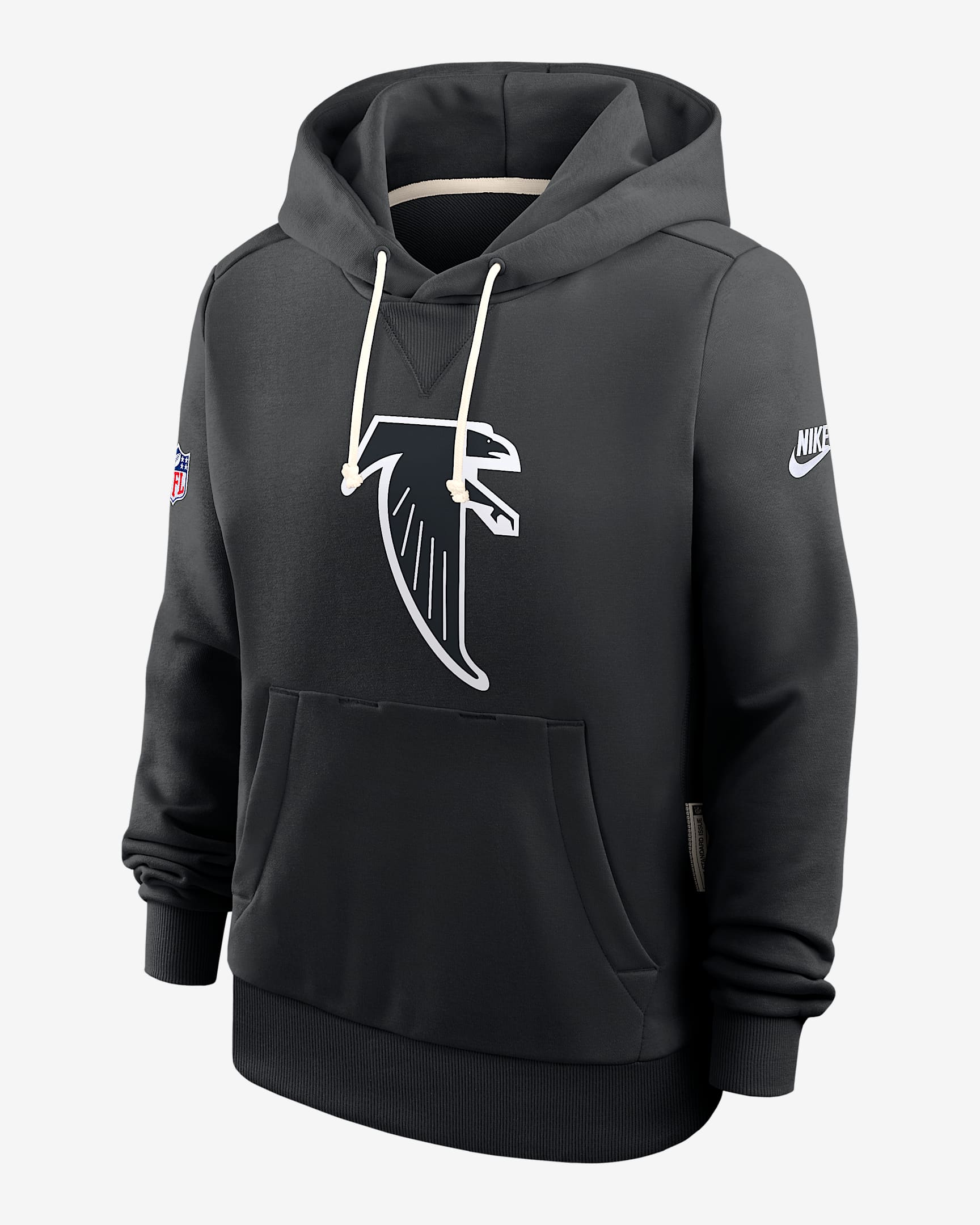 Atlanta Falcons Alt Pack Women's Nike Dri-FIT NFL Pullover Hoodie - Black