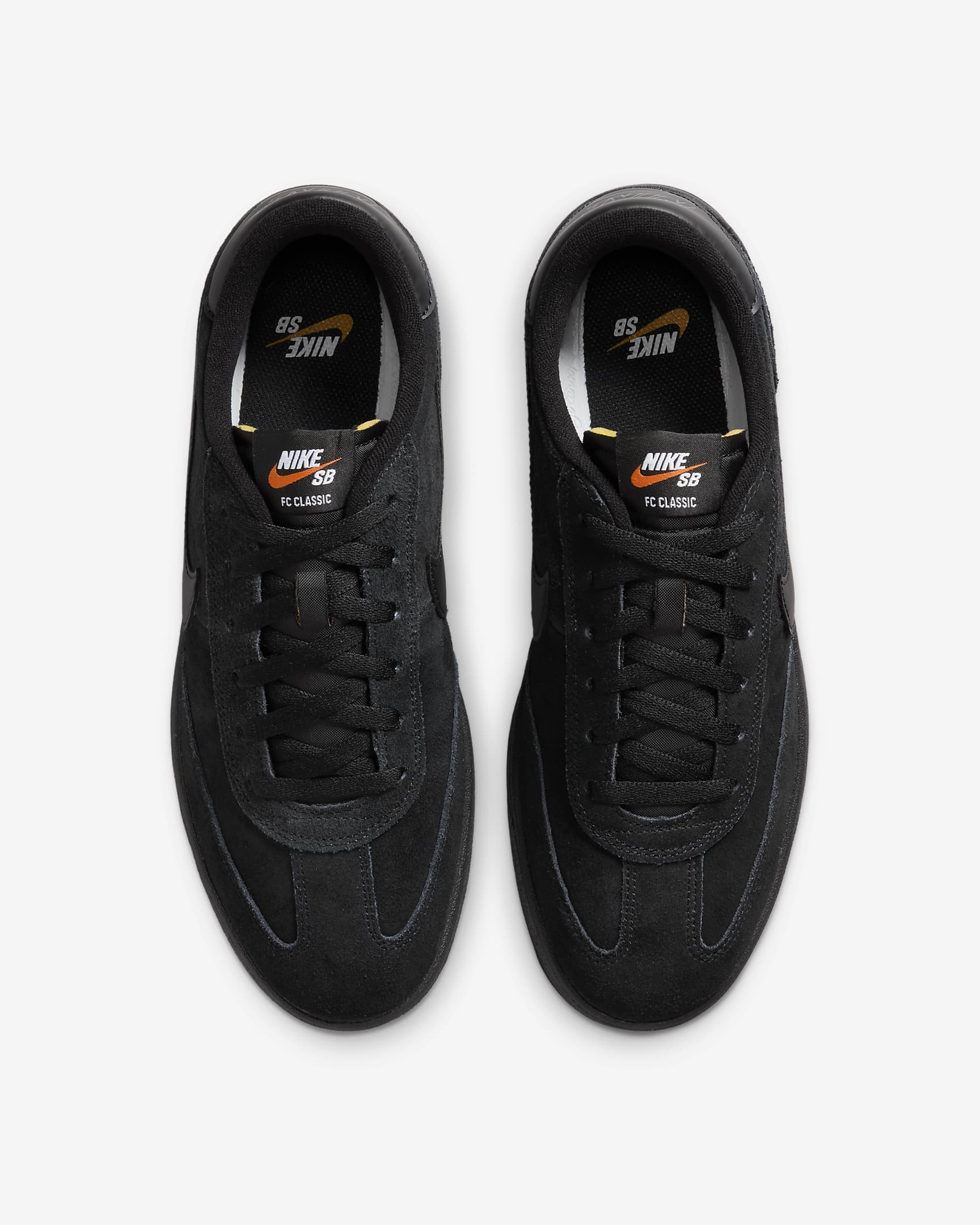 Nike SB FC Classic Skate Shoes - Black/Black/Vivid Orange/Black