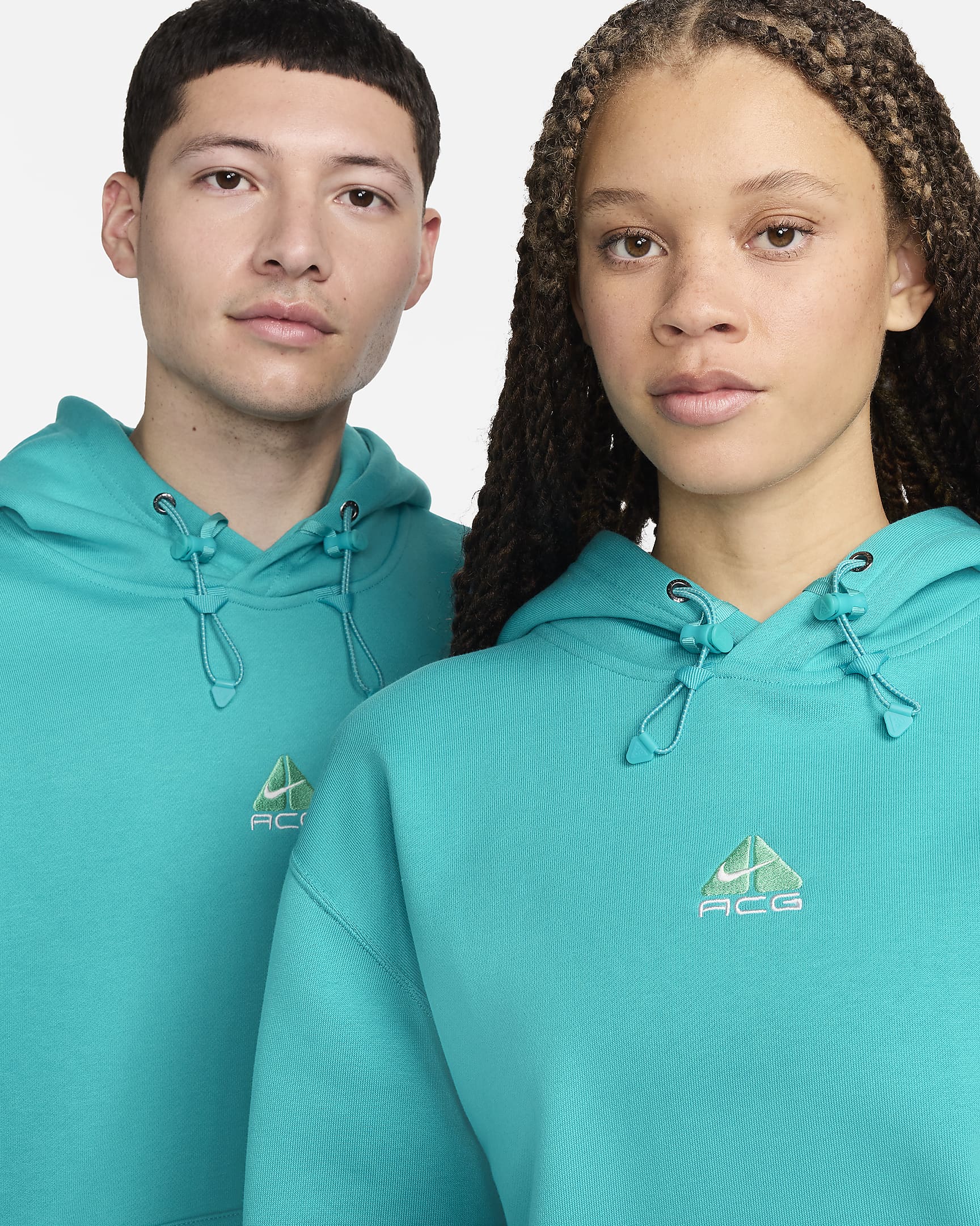 Nike ACG Therma-FIT Fleece Pullover Hoodie - Dusty Cactus/Summit White