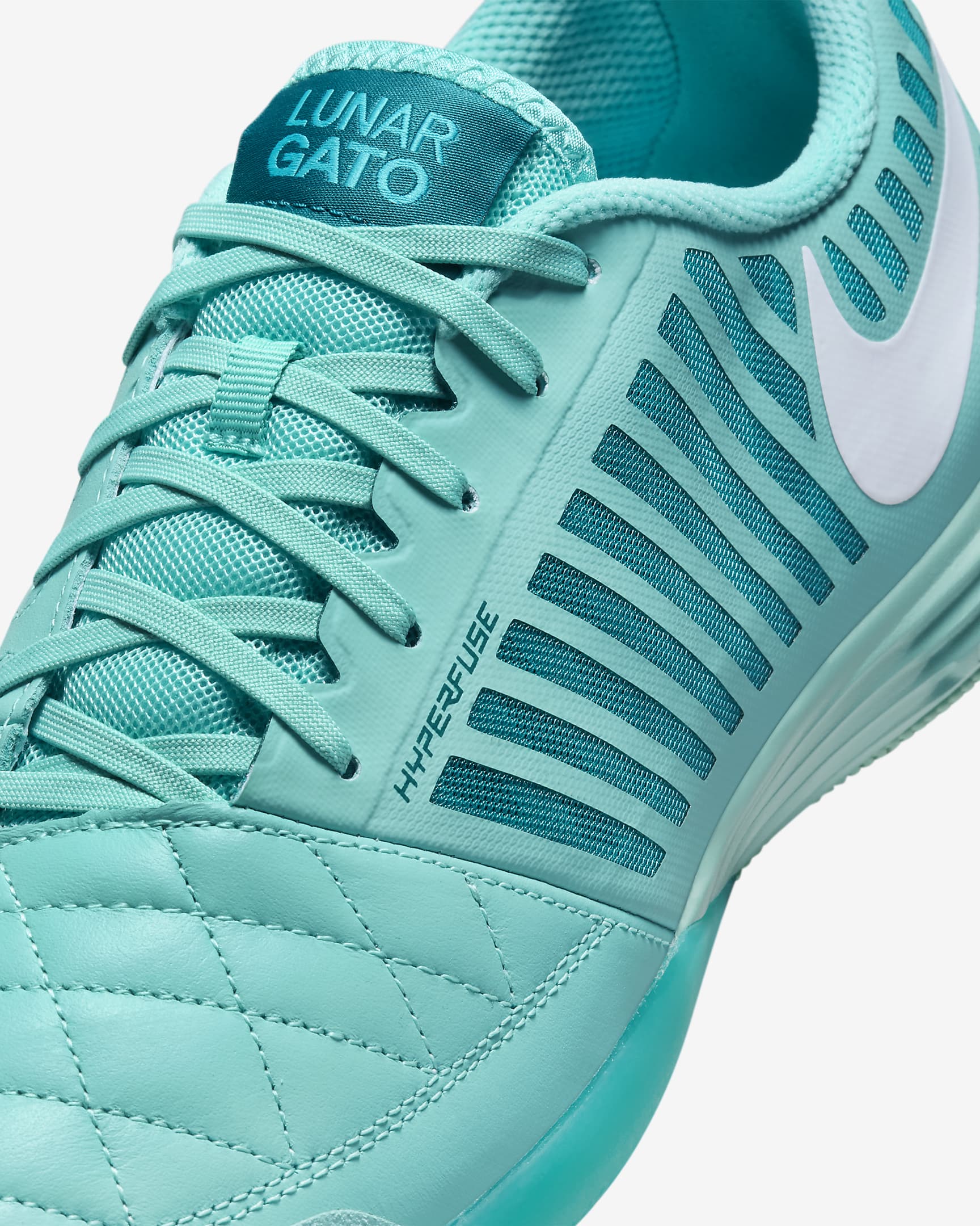 Nike Lunargato II Botes de futbol sala de perfil baix - Green Frost/Blanc