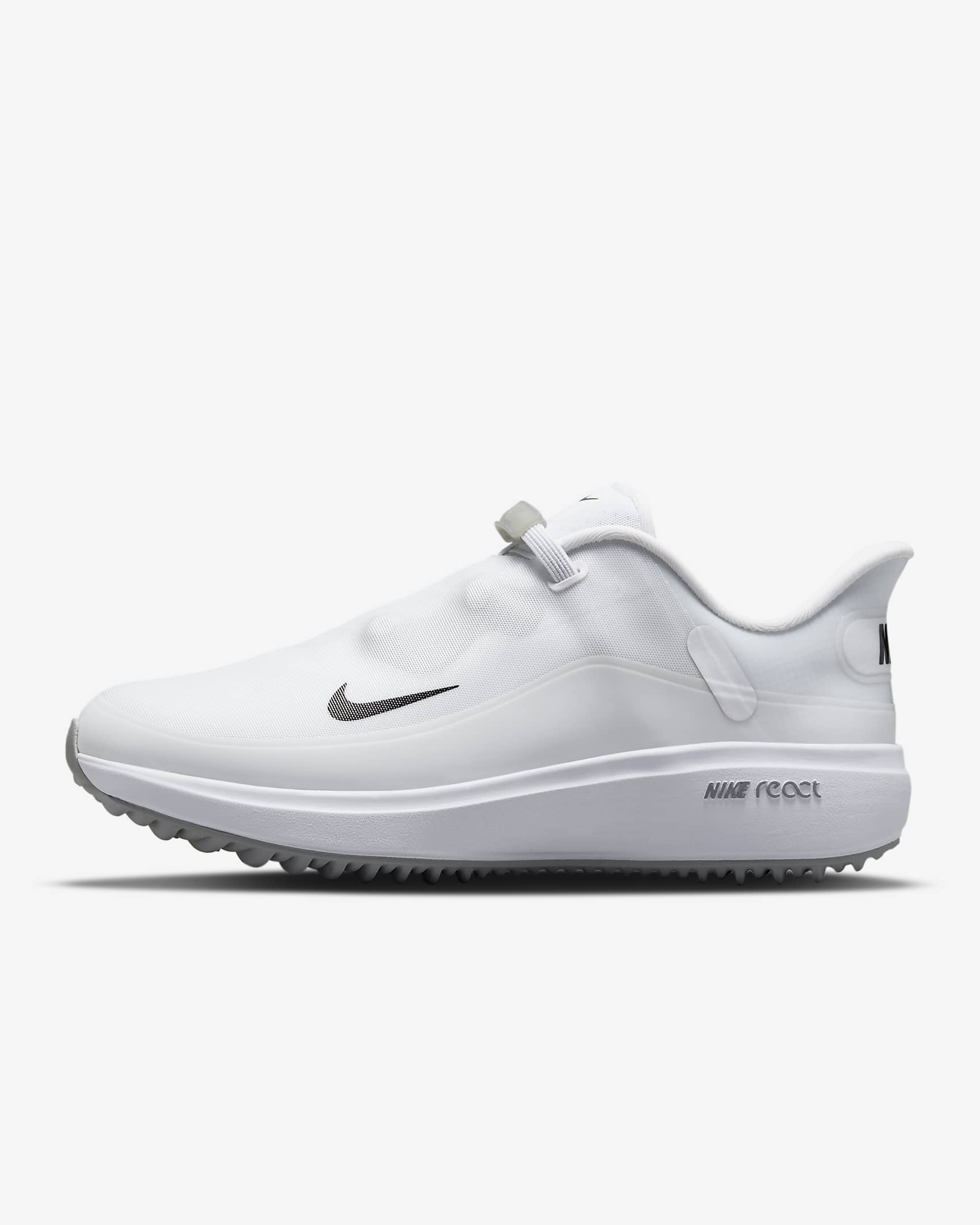 Calzado de golf para mujer Nike React Ace Tour - Blanco/Gris humo claro/Negro