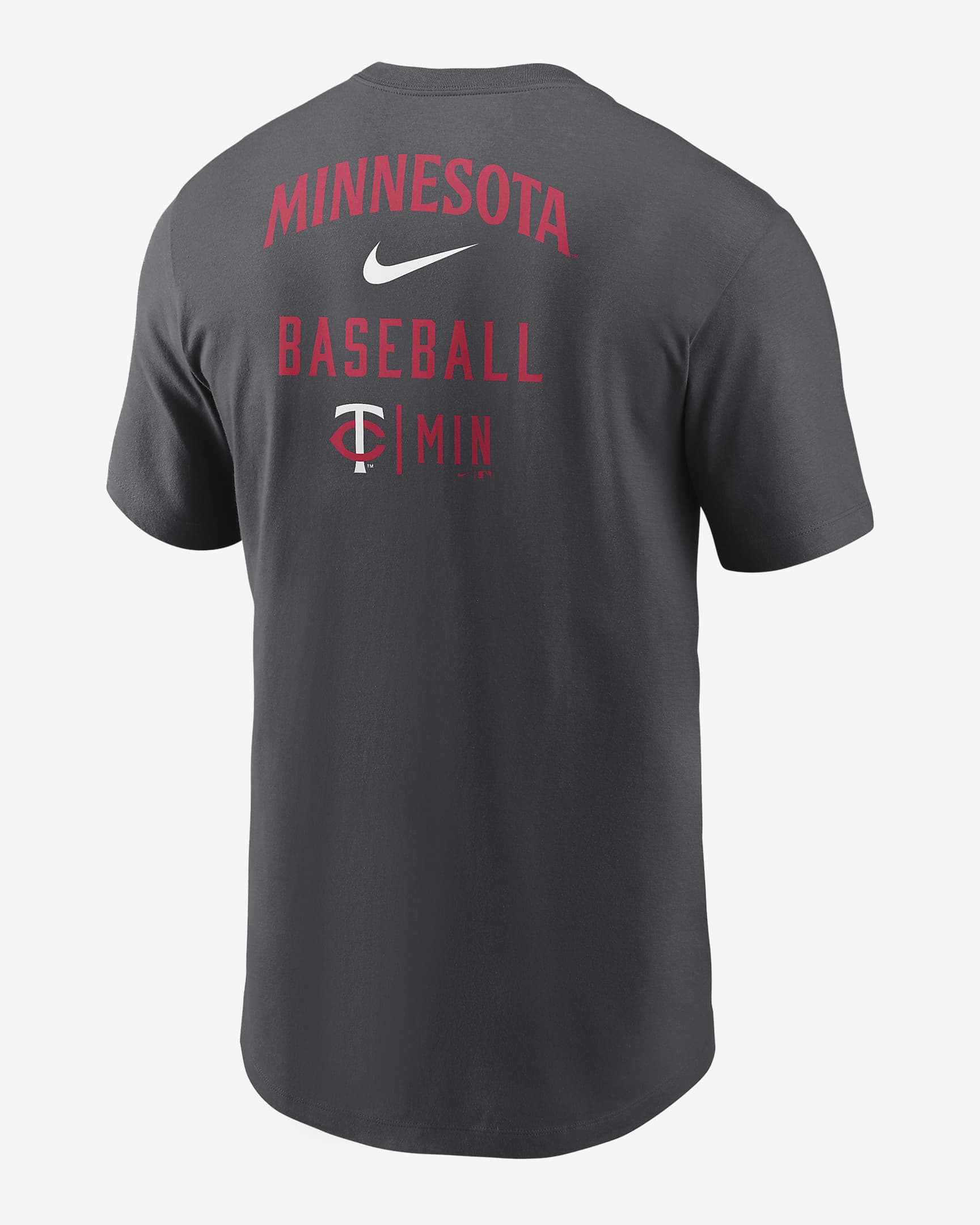 Minnesota Twins Logo Sketch Bar Men's Nike MLB T-Shirt. Nike.com