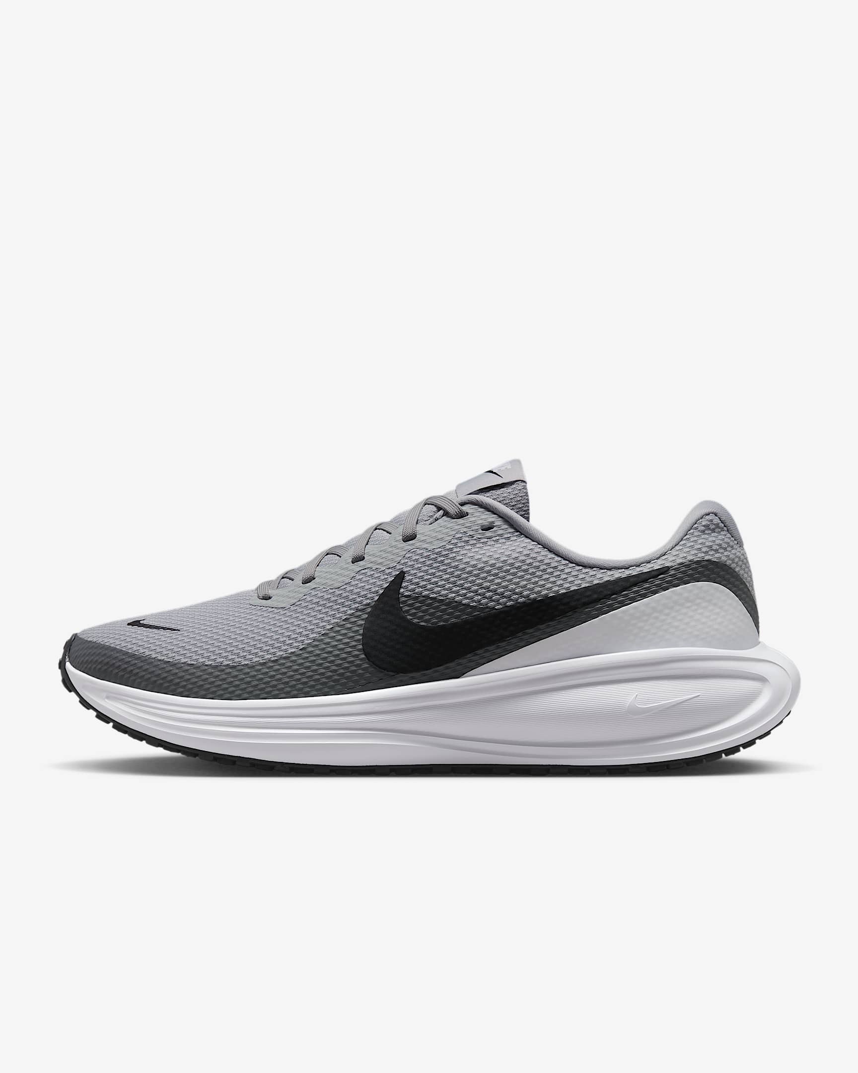 Nike Revolution 8 Men's Road Running Shoes - Light Smoke Grey/Smoke Grey/White/Black