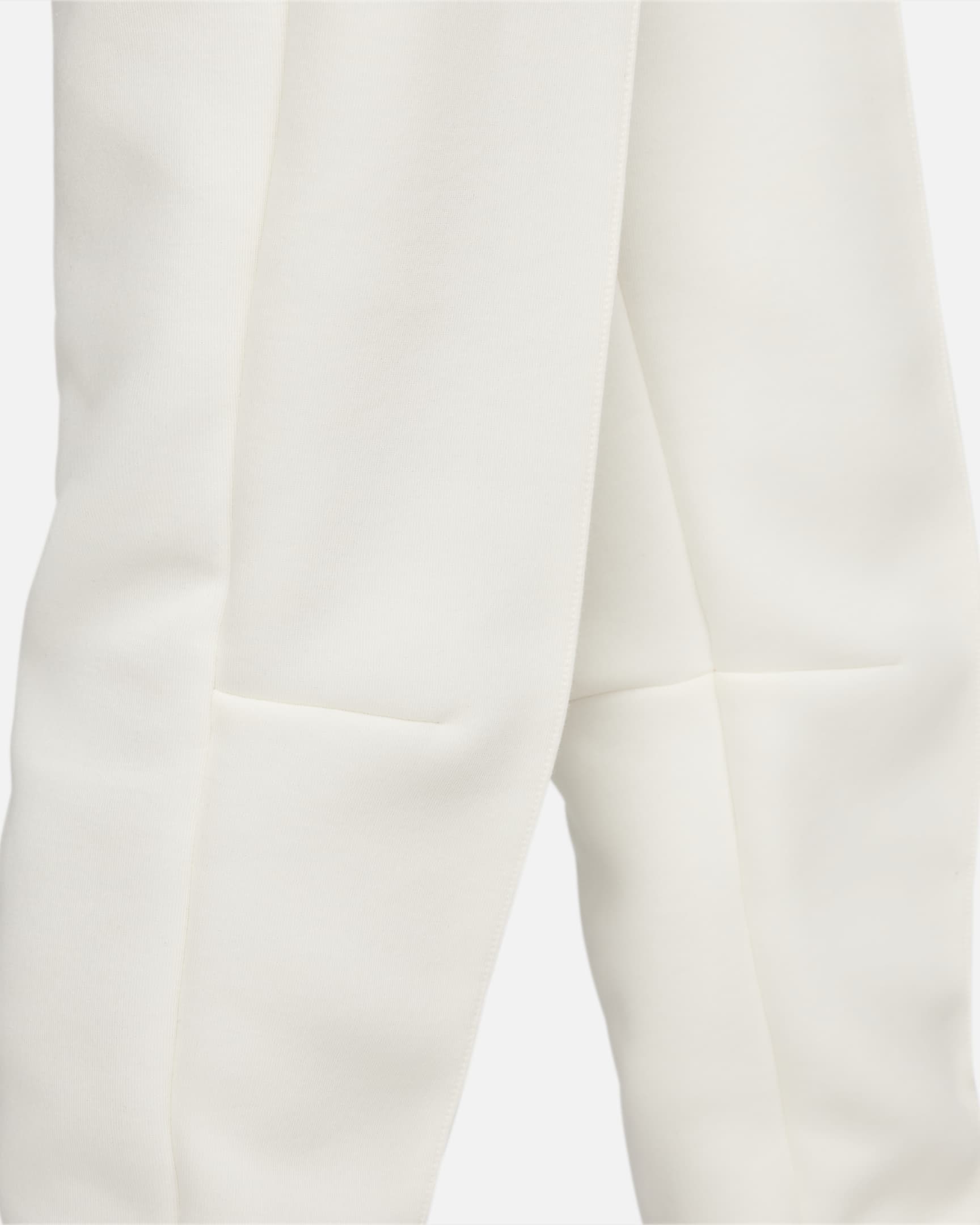 Nike Sportswear Tech Fleece joggebukse med mellomhøyt liv til dame - Pale Ivory/Svart