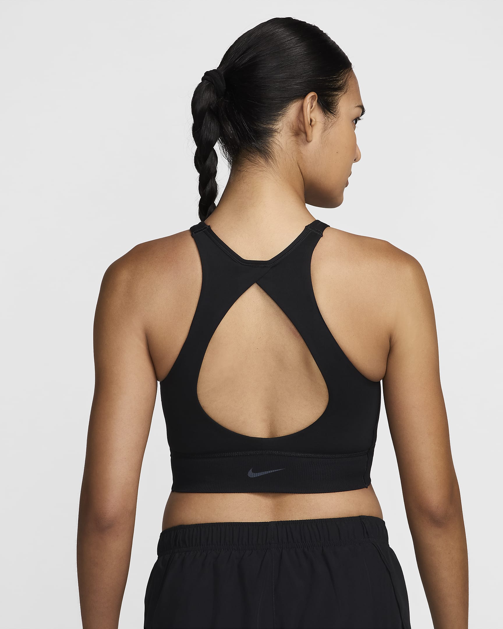 Nike One Twist Women's Light-Support Lightly Lined High-Neck Sports Bra - Black/Black