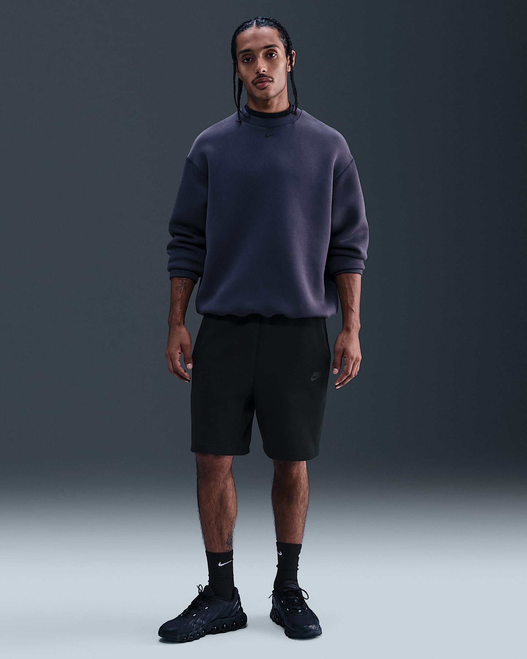 Nike Tech Men's Fleece Shorts - Black/Black