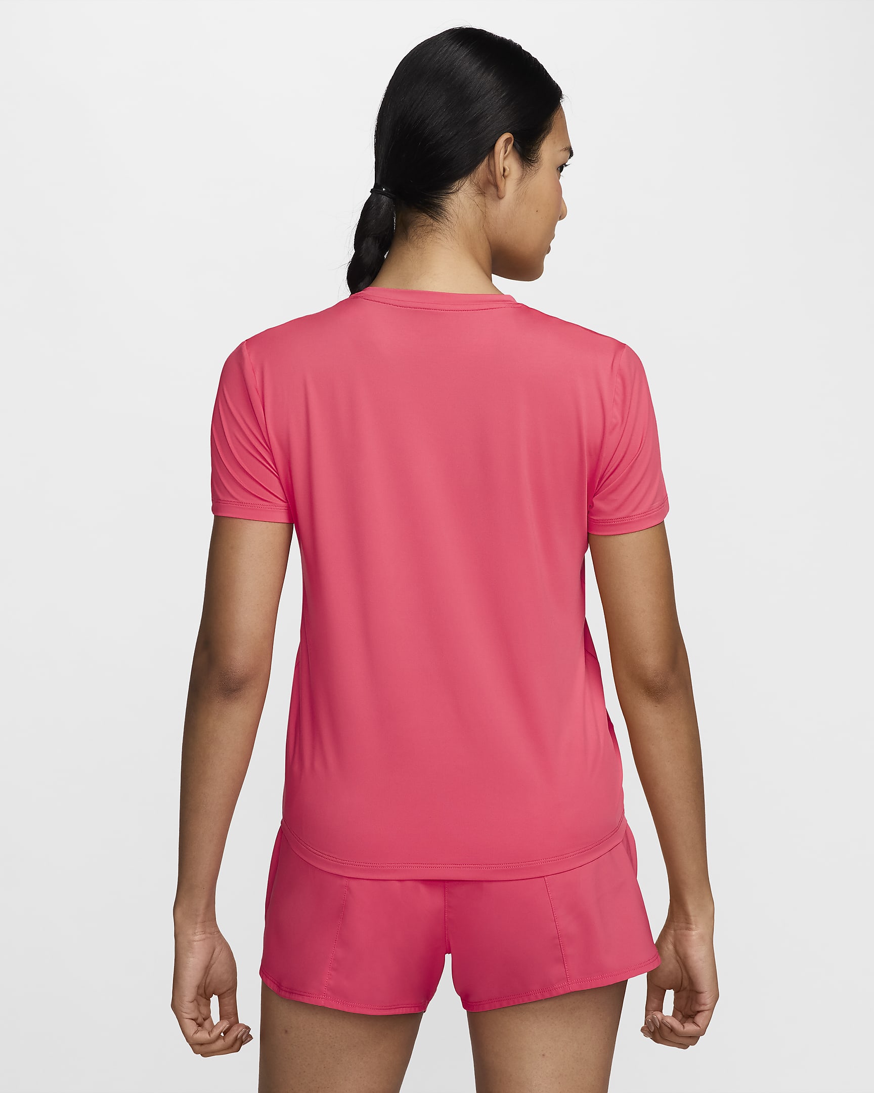 Nike One Classic Women's Dri-FIT Short-Sleeve Top - Aster Pink/Black