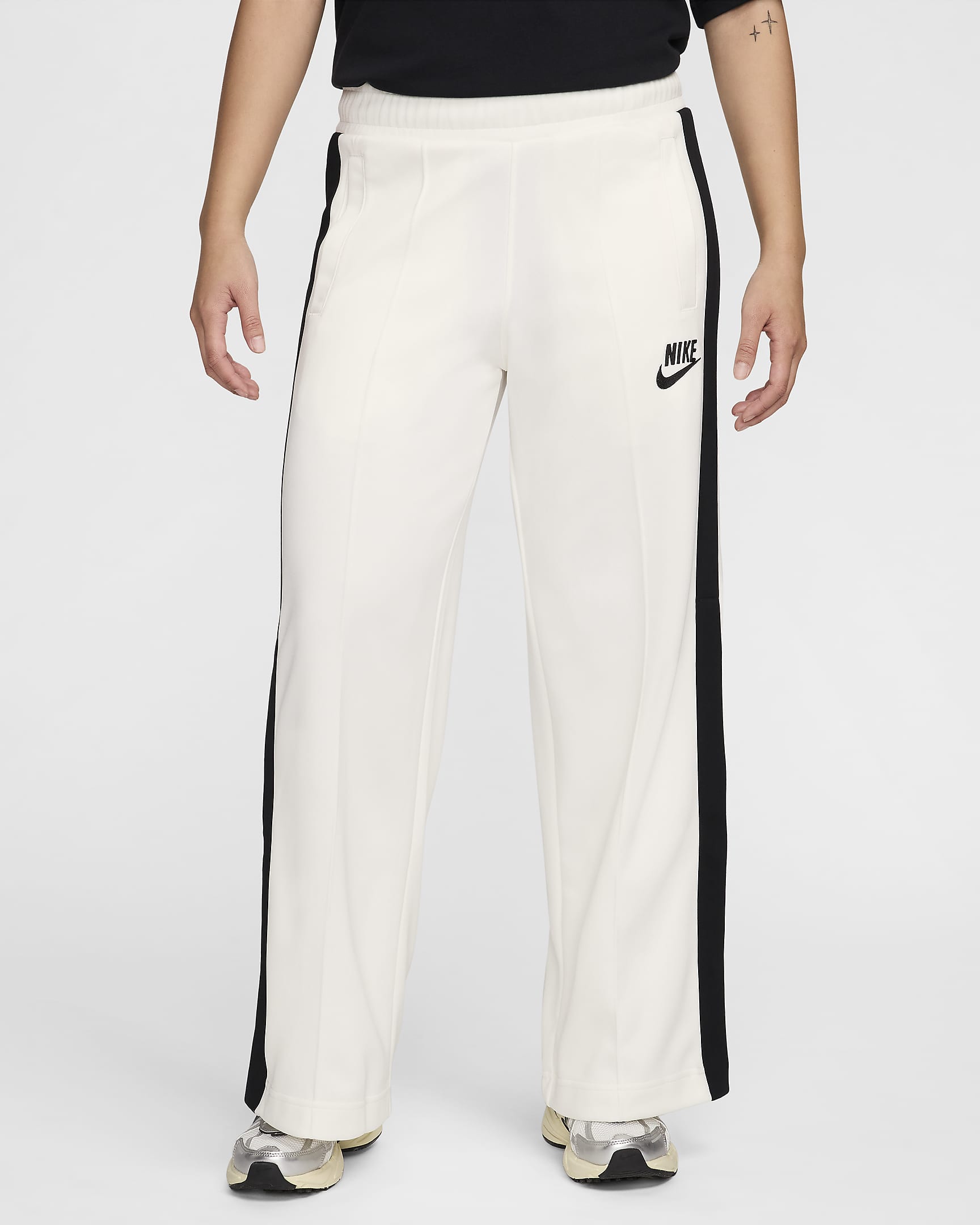 Nike Sportswear Women's Knit Pants - Sail/Black/Black