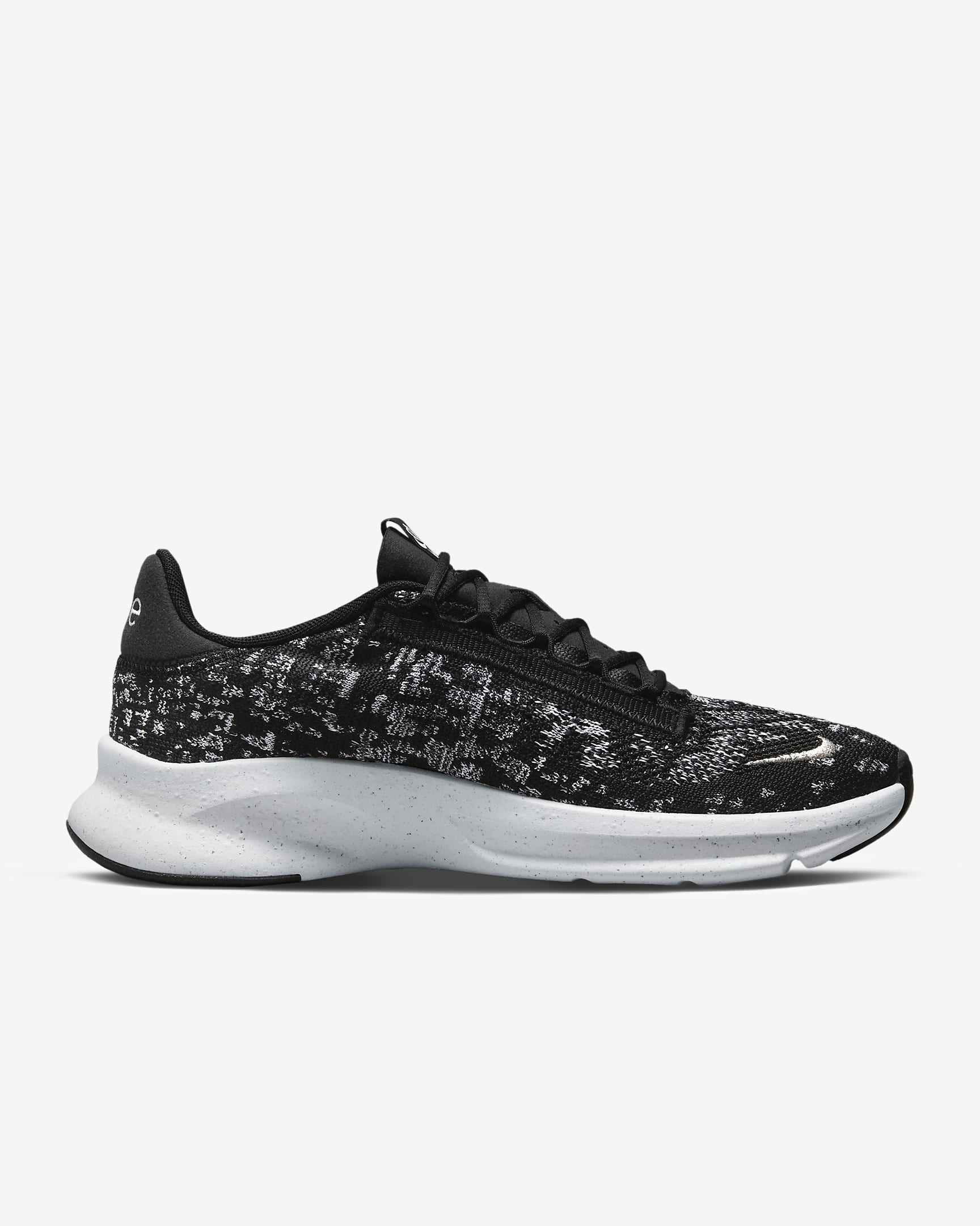 Tenis de entrenamiento para mujer Nike SuperRep Go 3 Flyknit Next Nature - Negro/Blanco/Plata metalizado