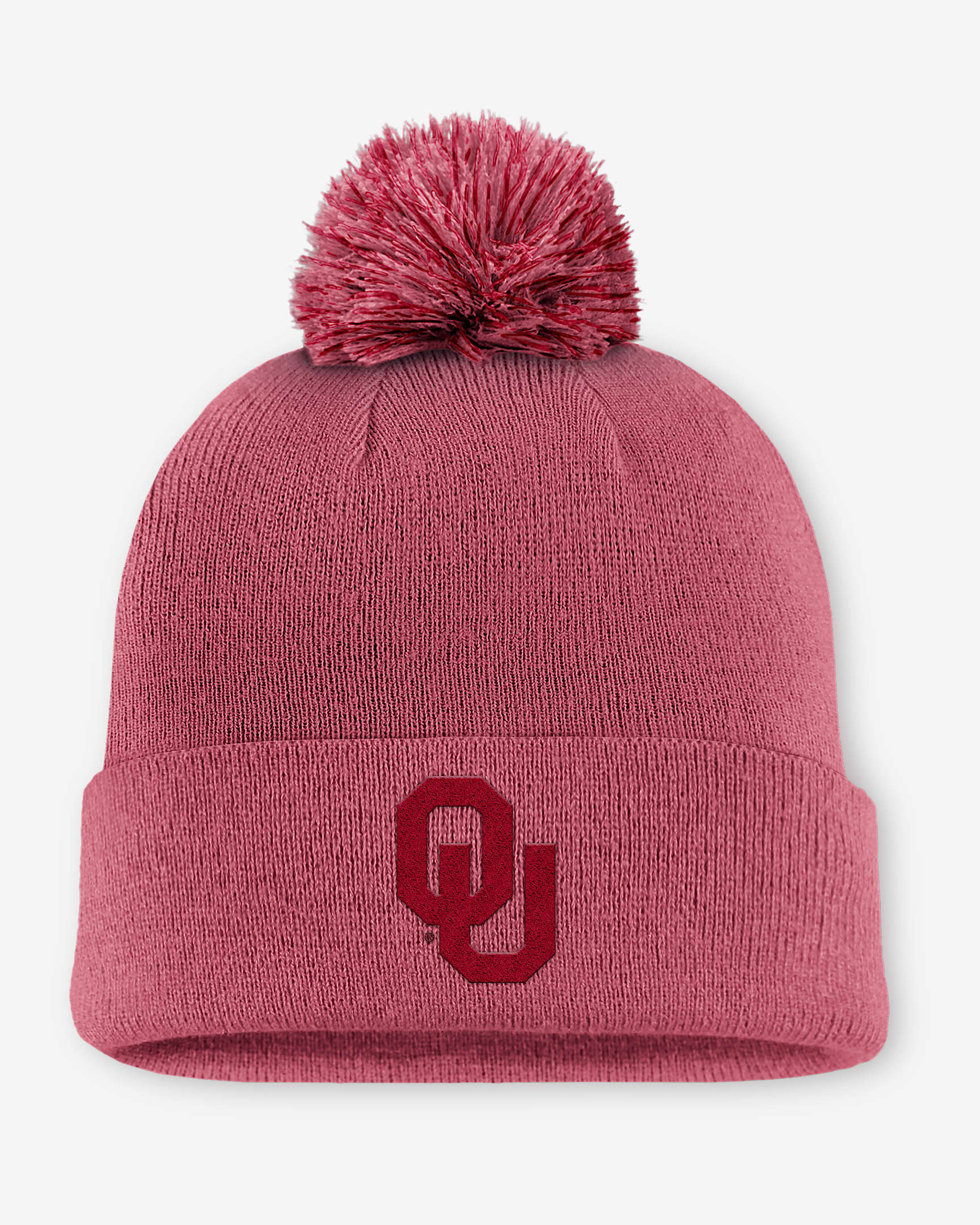 Oklahoma Primetime Campus Toned Men's Jordan Brand College Cuffed Pom Beanie - Pink