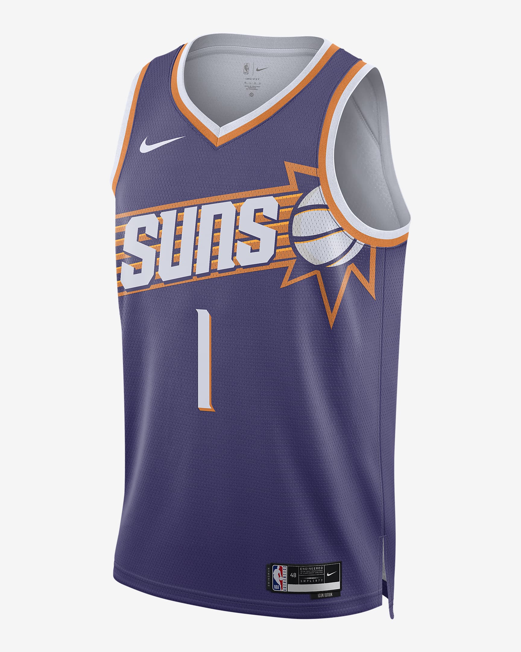 Maillot Nike Dri-FIT NBA Swingman Phoenix Suns 2023/24 Icon Edition - New Orchid