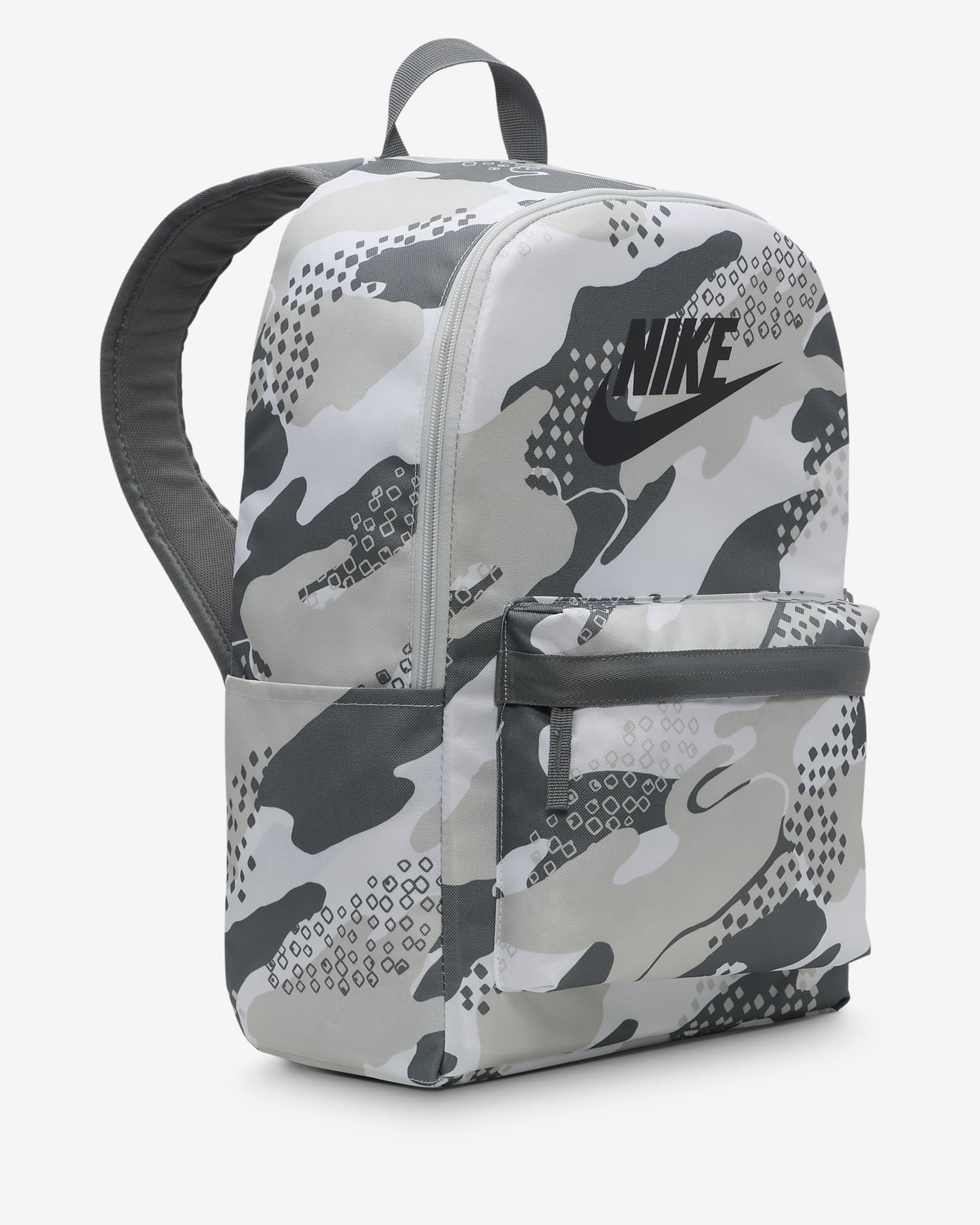 Mochila para niños (25 L) Nike Heritage - Gris humo/Polvo fotón/Gris humo oscuro