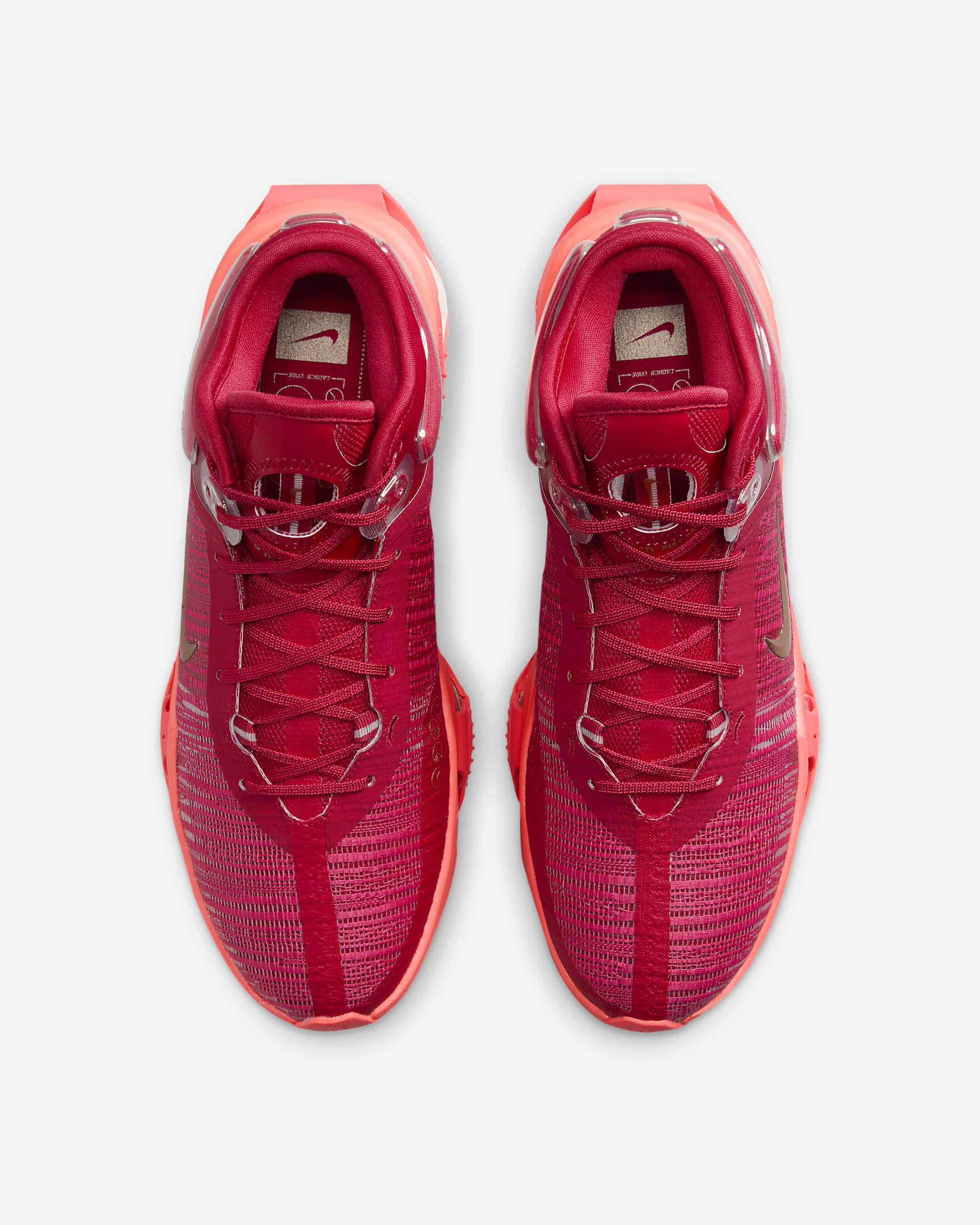 Ανδρικά παπούτσια μπάσκετ Nike G.T. Jump 2 - Mystic Hibiscus/Hot Punch/Gym Red/Metallic Red Bronze