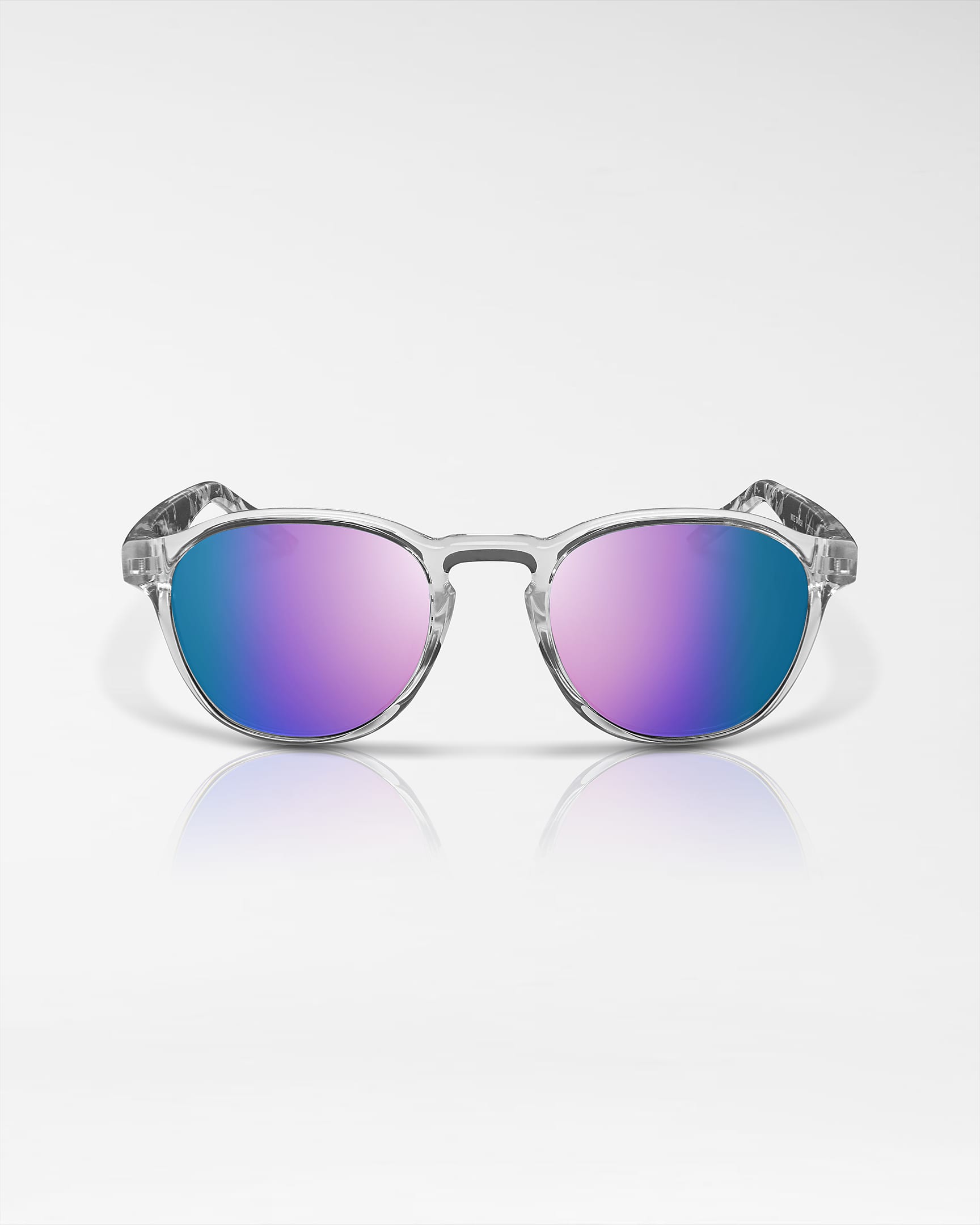 Nike Smash Mirrored Kids Sunglasses - Clear/Wolf Grey