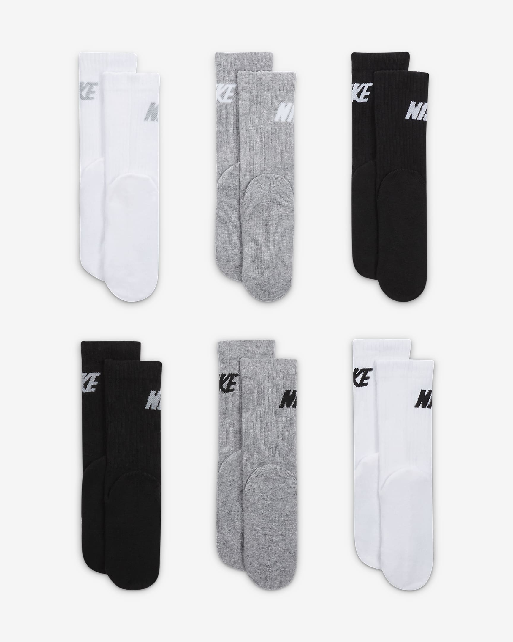 Nike Little Kids' Crew Socks (6 Pairs). Nike.com