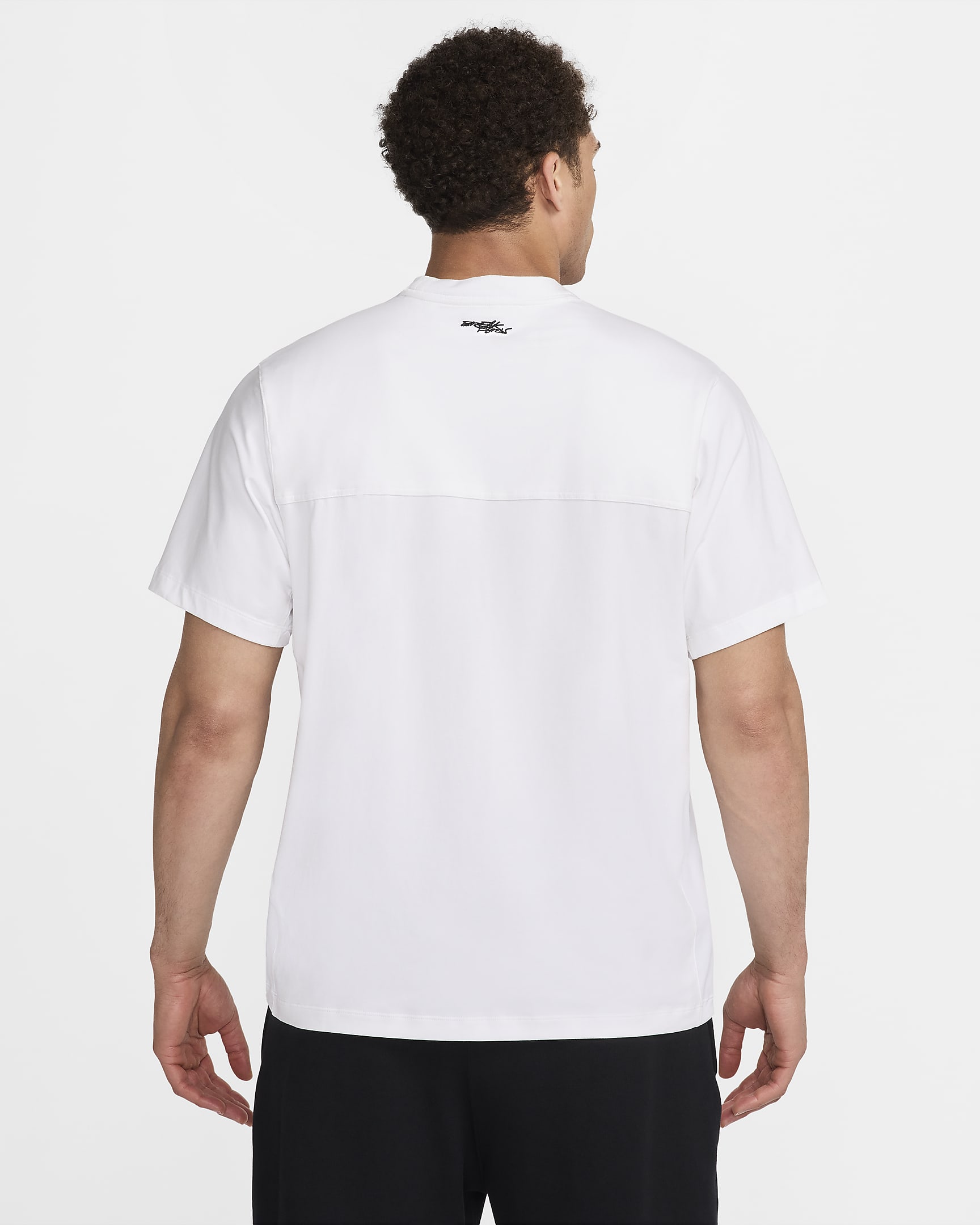 Camisola de manga curta Nike Dri-FIT ADV Breaking EUA para homem - Branco/Preto