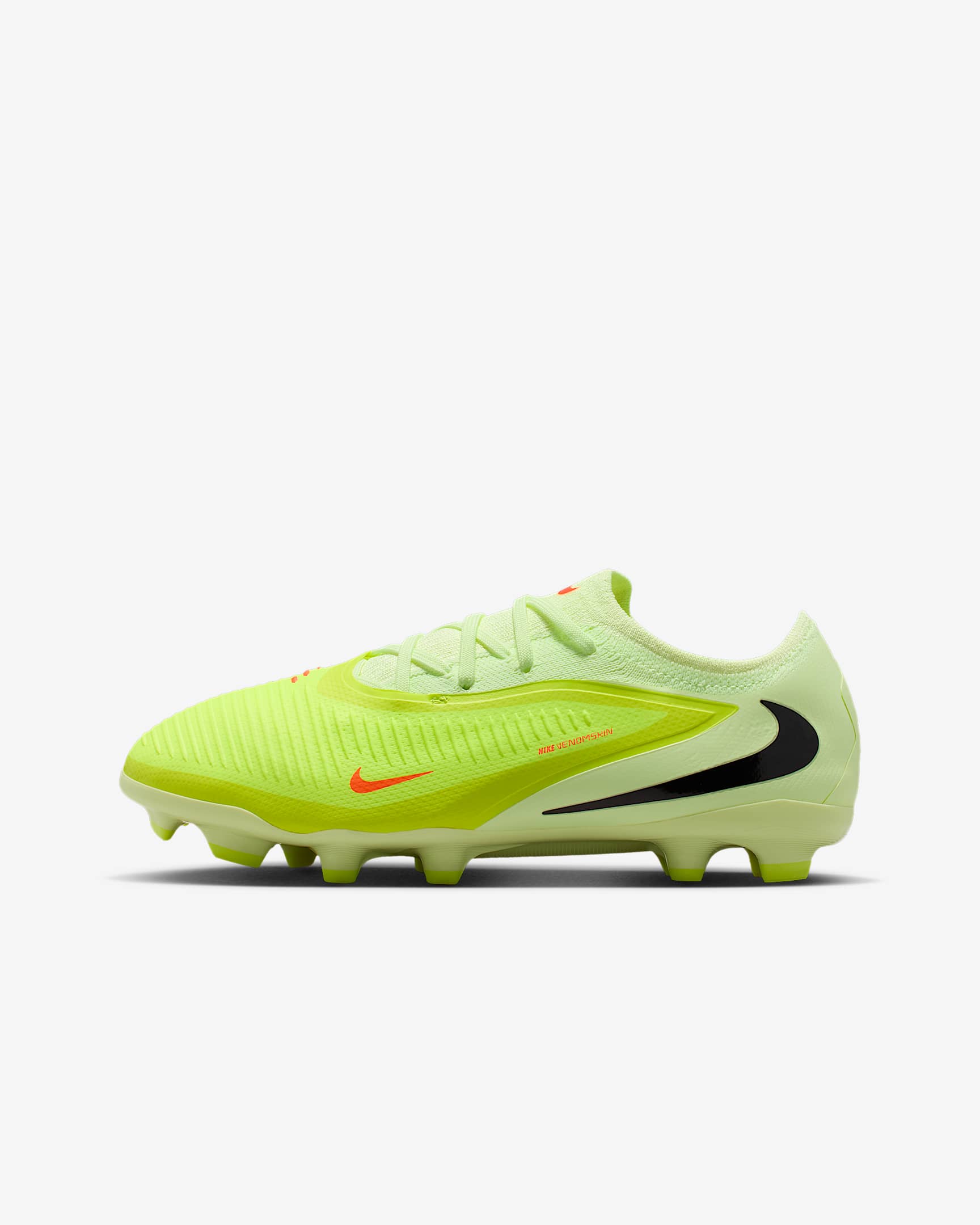 Nike Jr. Phantom 6 Low Pro Older Kids' Multi-Ground Football Boots - Hyper Crimson/Limelight/Black