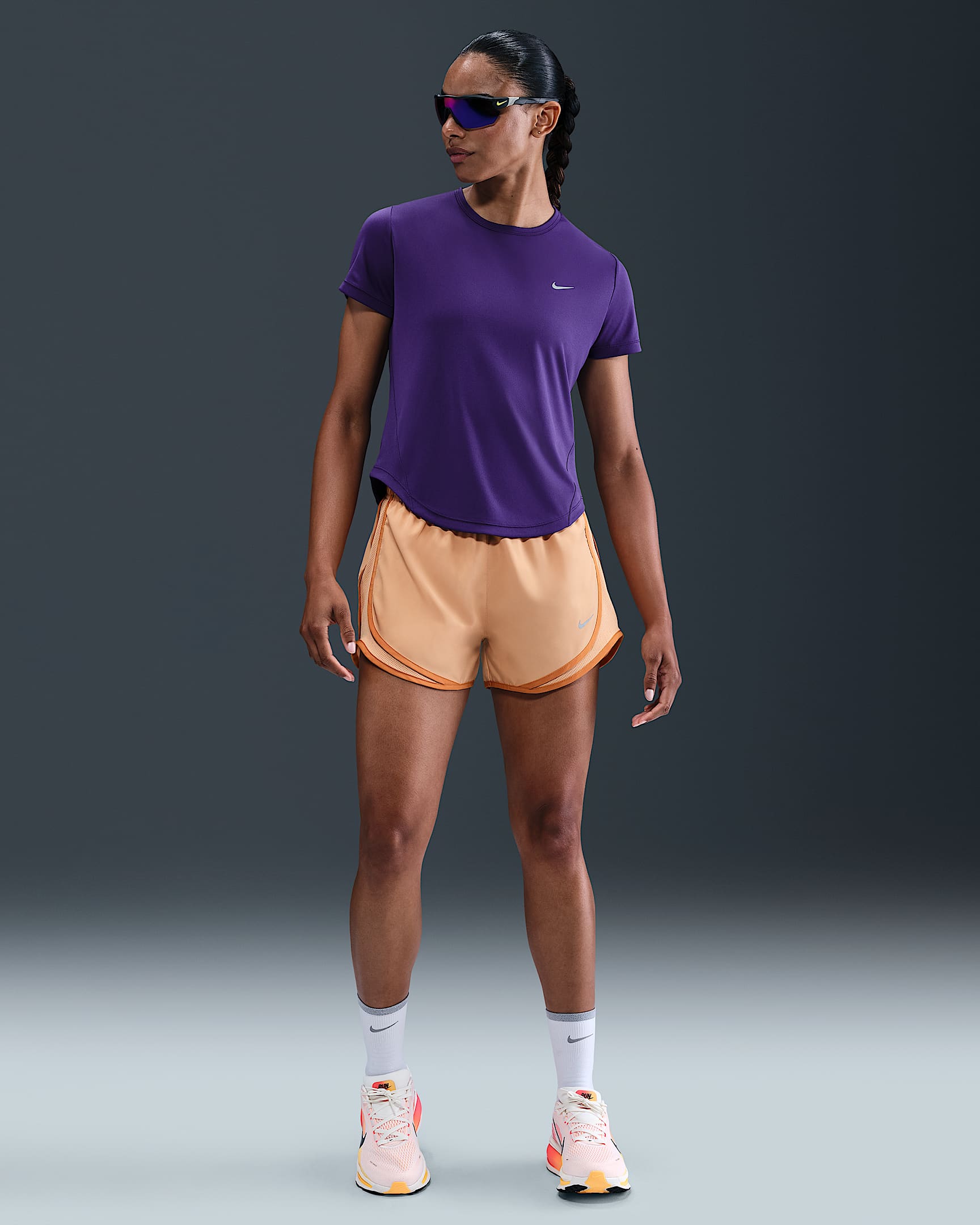 Nike Tempo Women's Dri-FIT Short-Sleeve Running Top - Court Purple