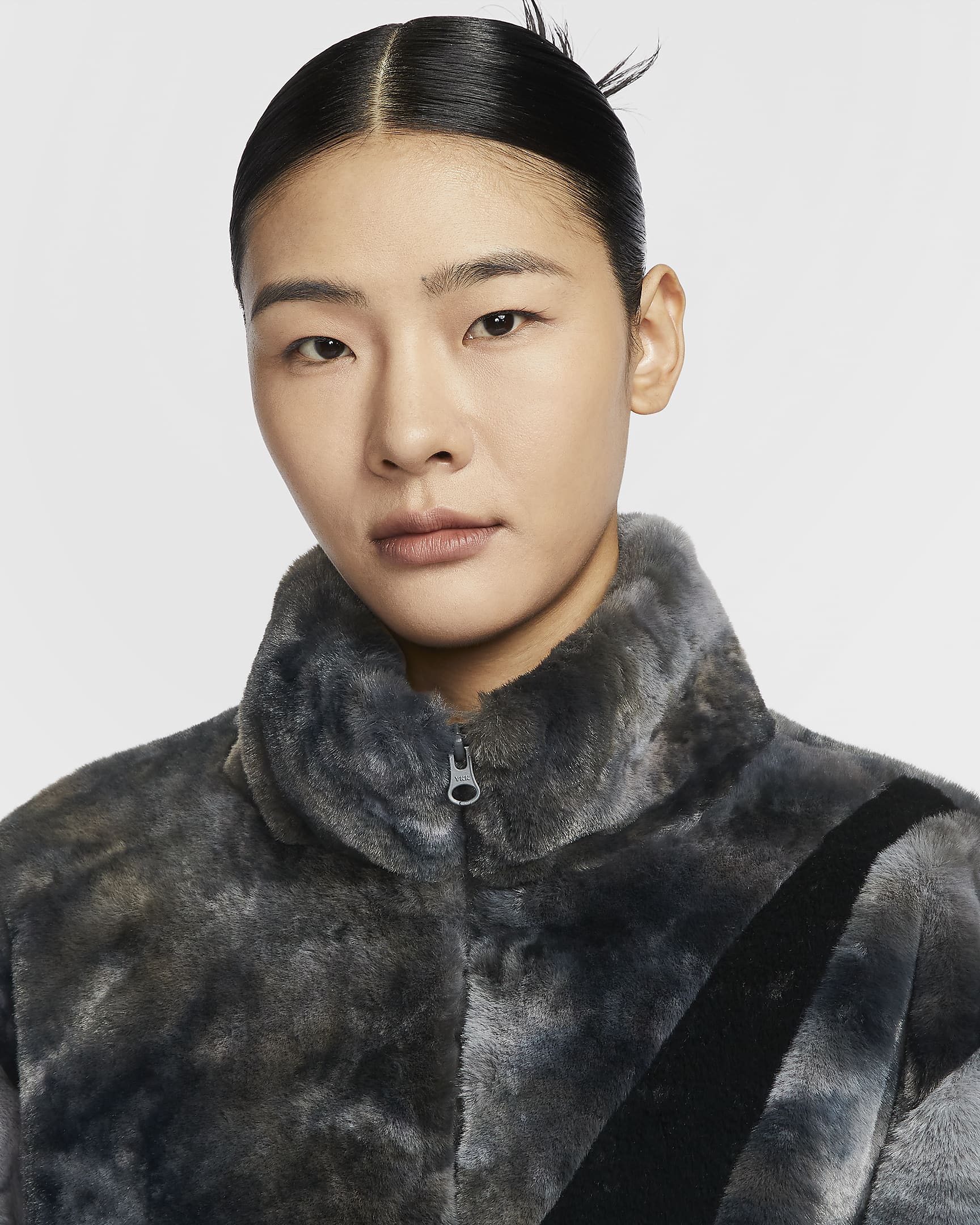 sportswear faux fur jacket