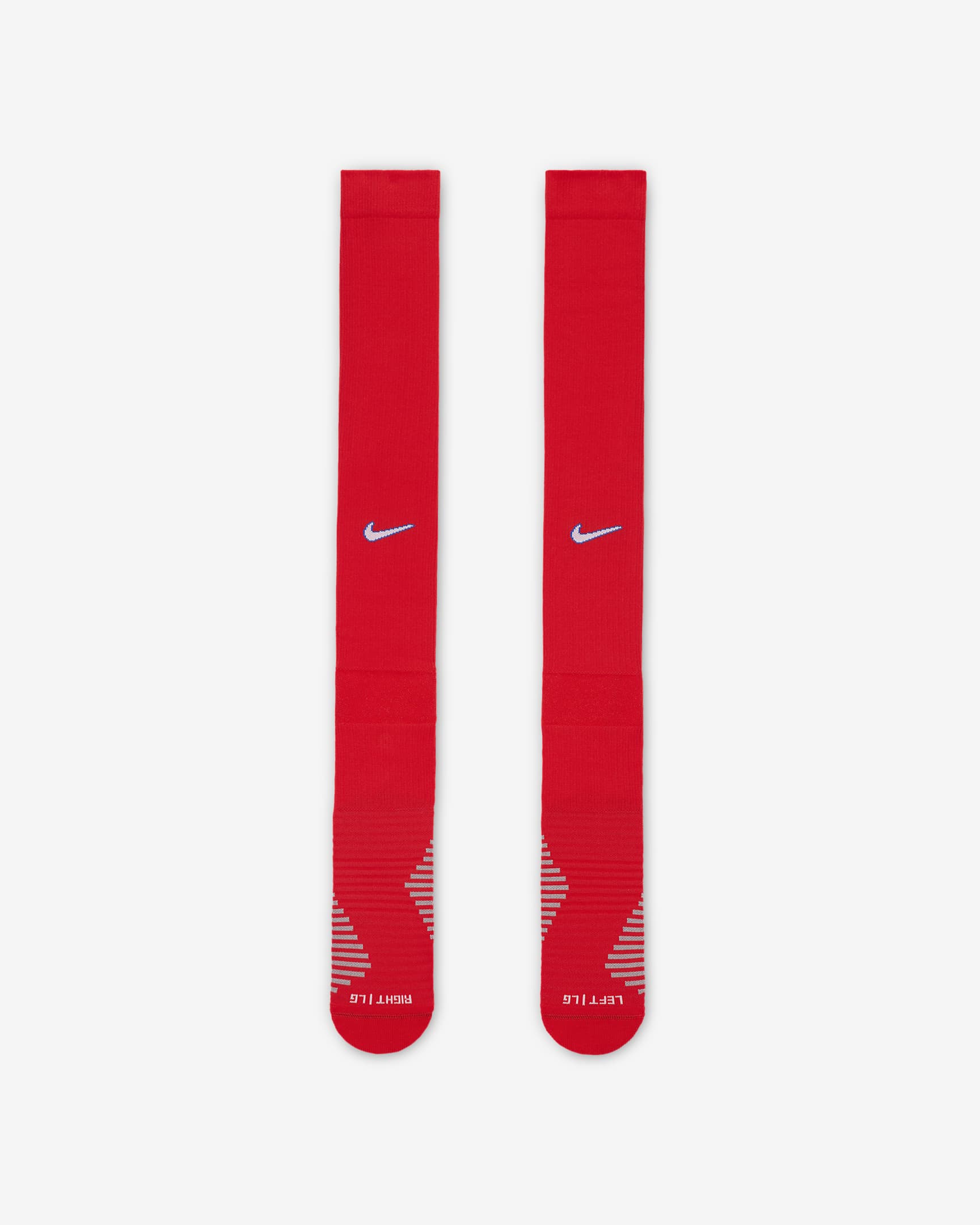 Atlético Madrid Strike Home Nike Dri-FIT kniehohe Fußballsocken - Light Crimson/Weiß