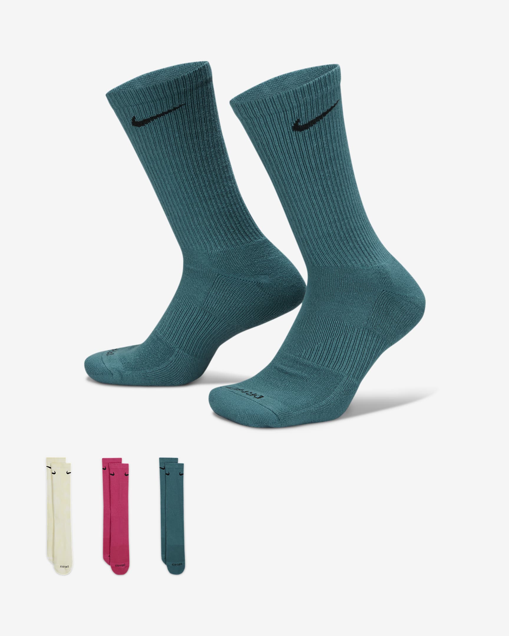 Nike Everyday Plus Cushioned Crew Socks (3 Pairs). Nike ZA