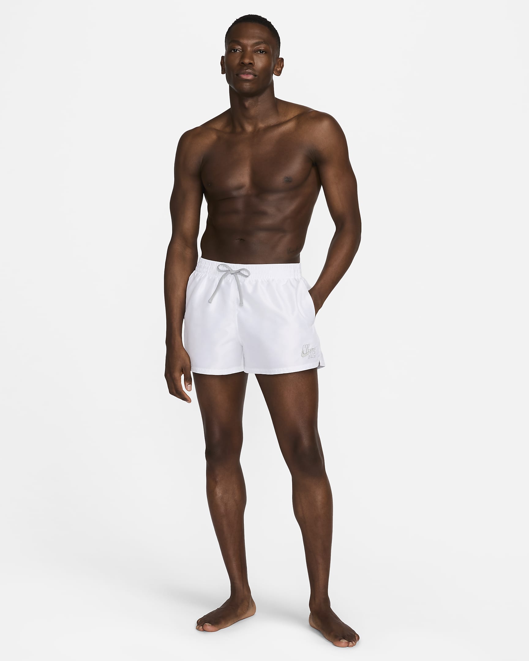 Shorts de vóleibol de 8 cm para hombre Nike Swim Essential - Blanco