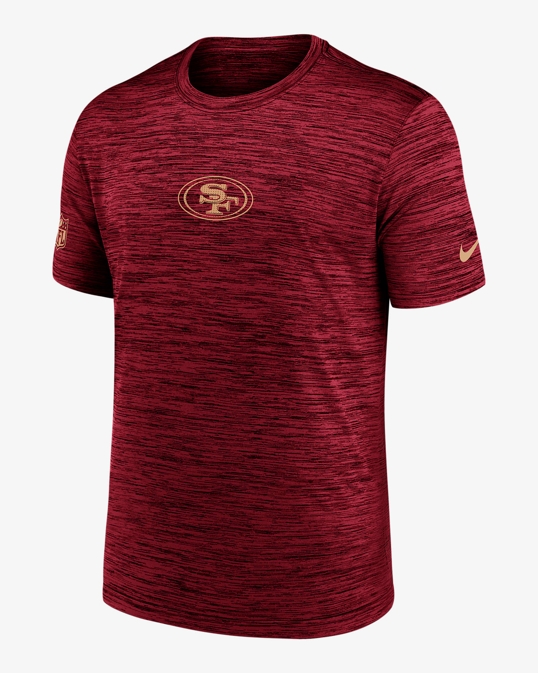 San Francisco 49ers Sideline Team Issue Velocity Men's Nike Dri-FIT NFL T-Shirt - Red