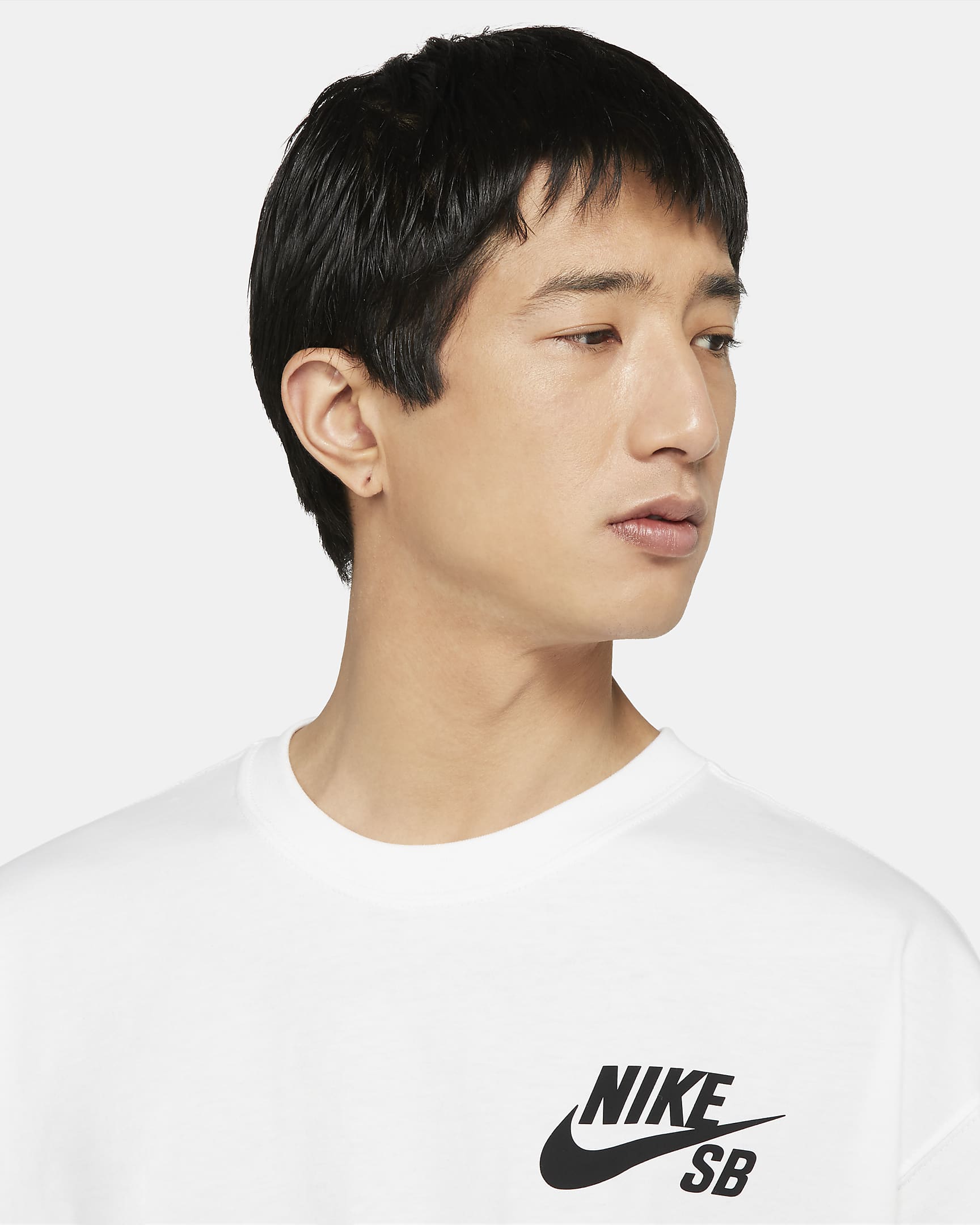 Nike SB Logo Skate T-Shirt - White/Black