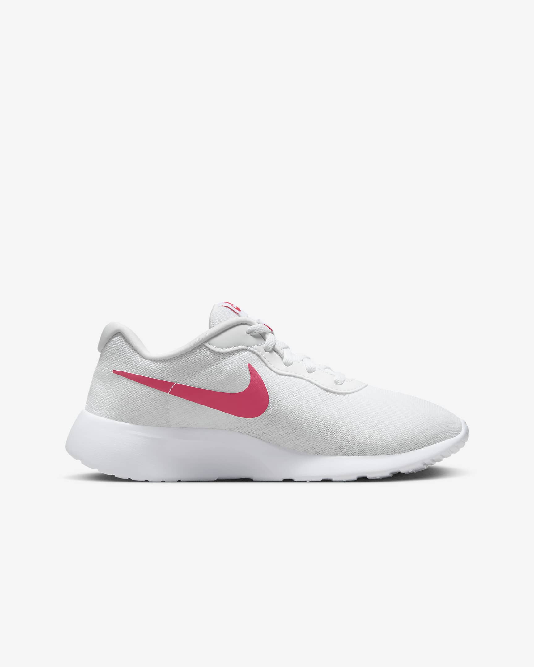 Nike Tanjun EasyOn sko til store barn - Hvit/Barely Volt/Svart/Aster Pink