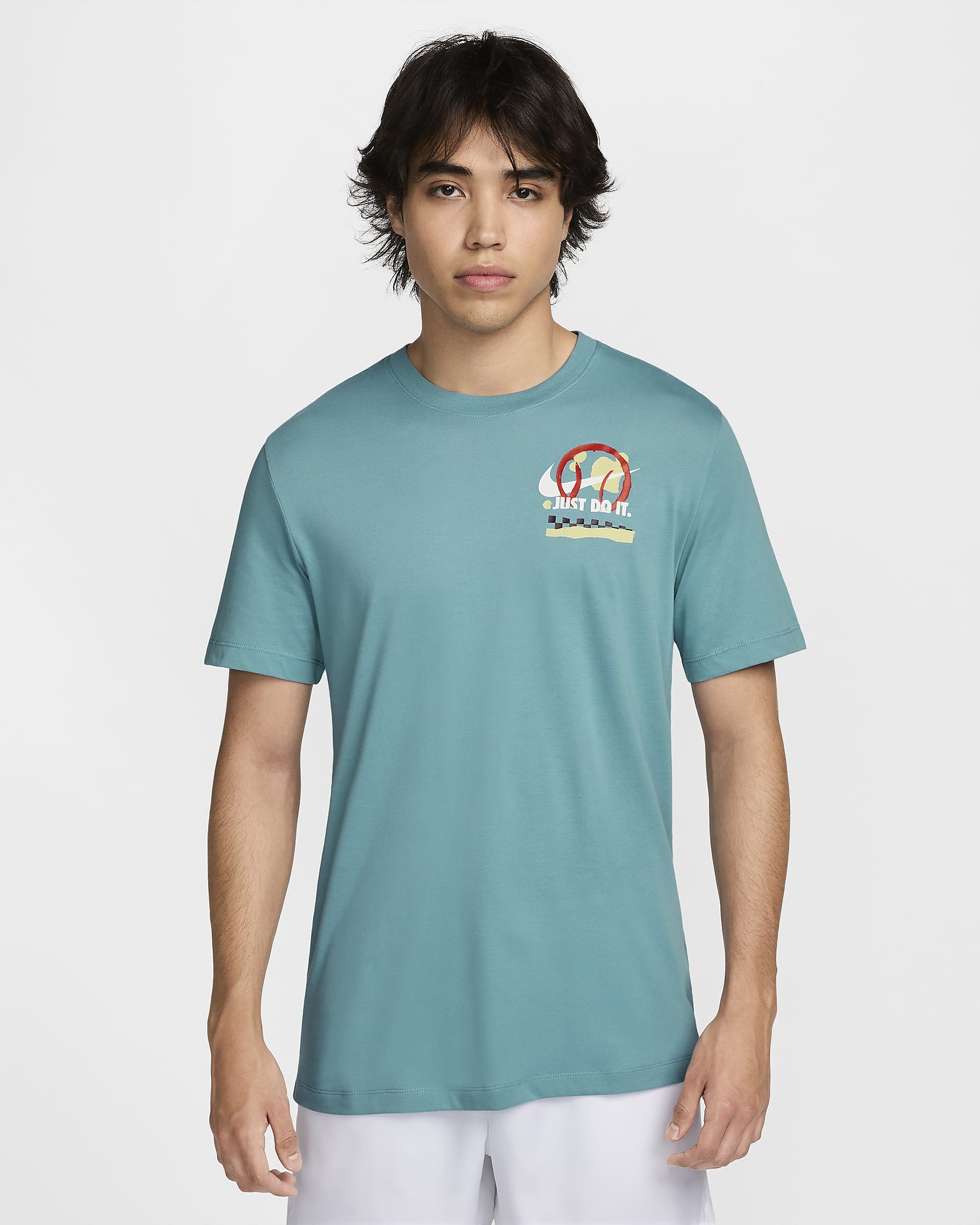 NikeCourt Camiseta de tenis Dri-FIT - Hombre - Denim Turquoise