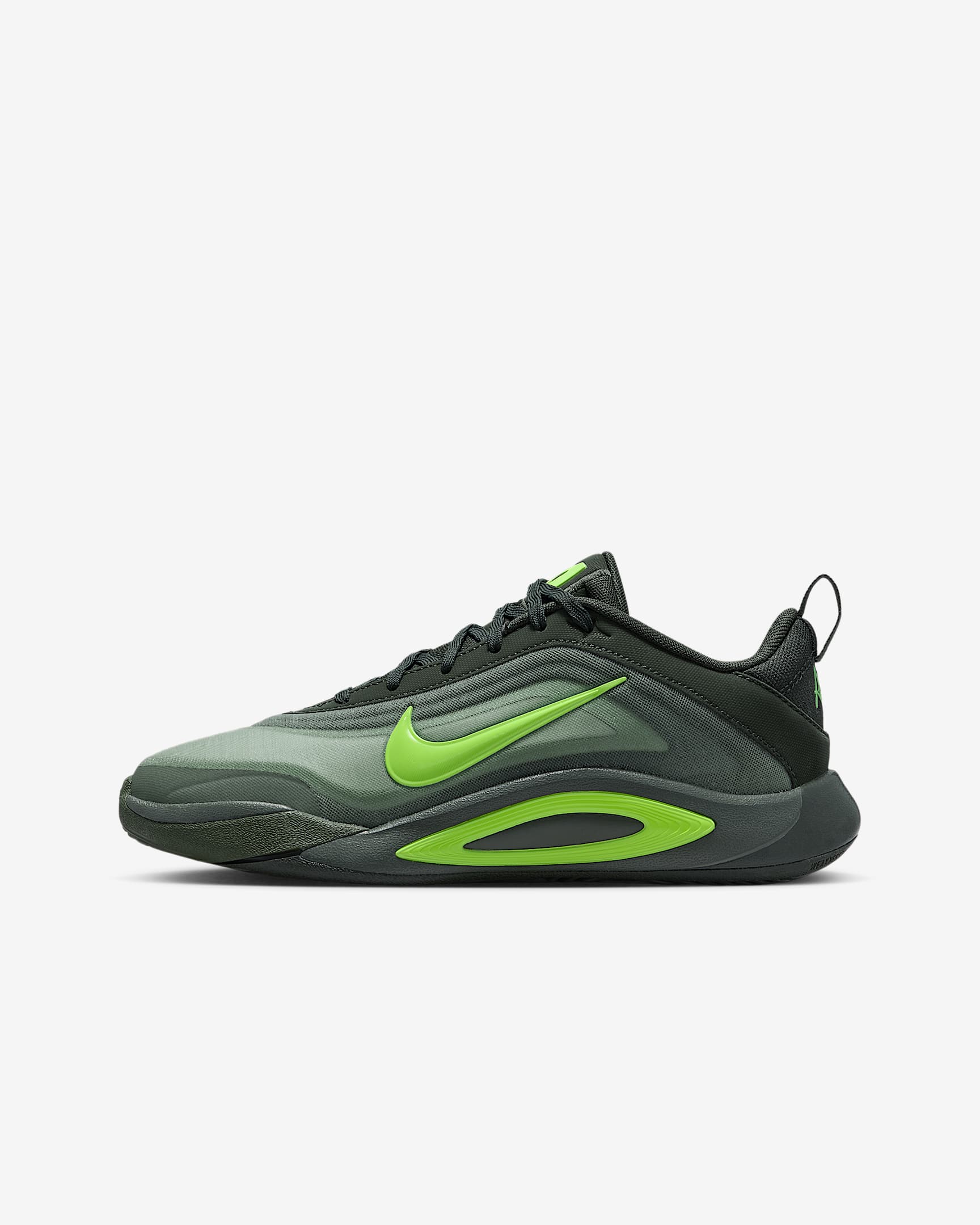 A'One A'ja Wilson Big Kids' Basketball Shoes - Sequoia/Cargo Khaki/Iron Green/Volt