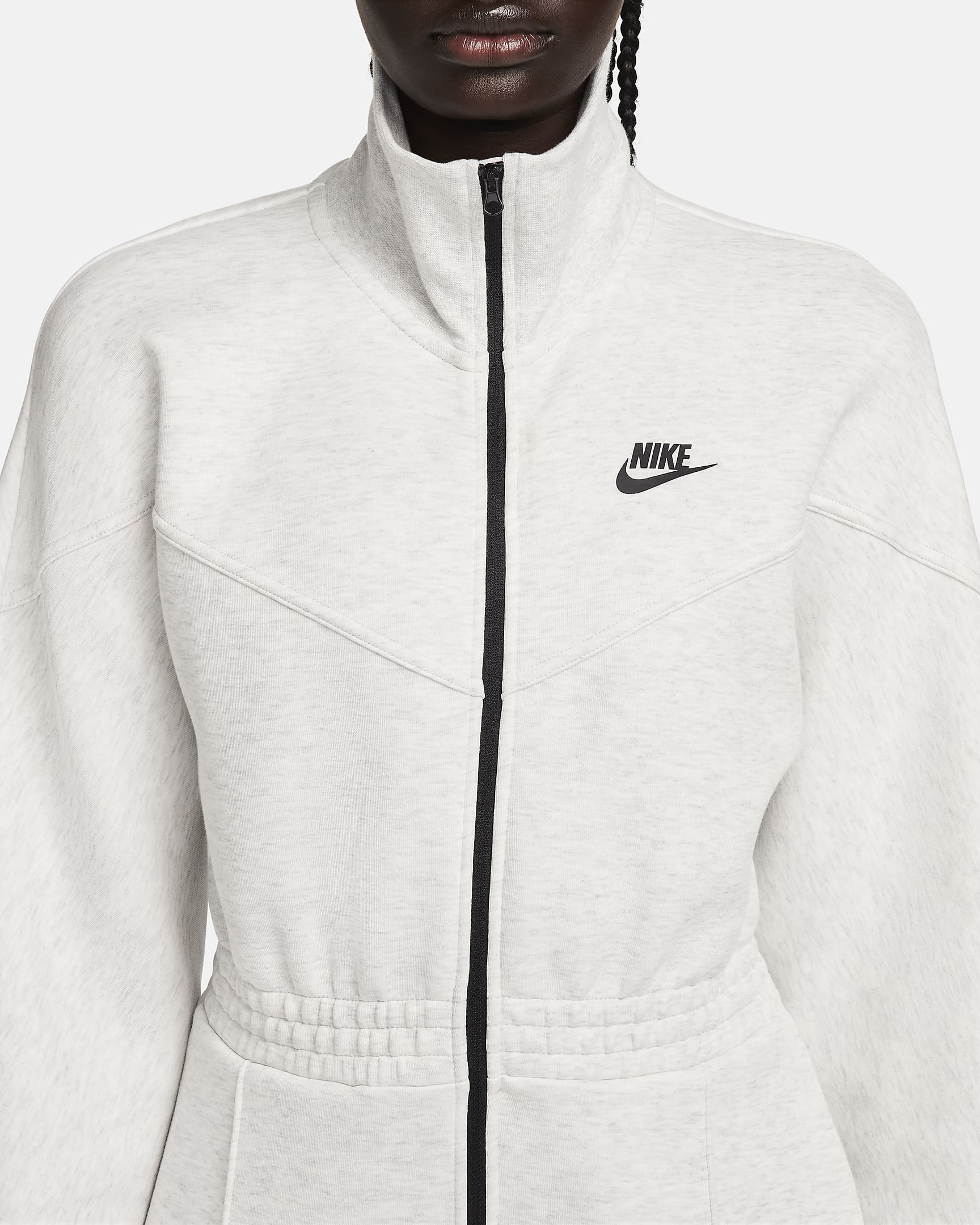 Nike Sportswear Tech Fleece Windrunner Women's Jumpsuit - Light Grey/Heather/Black