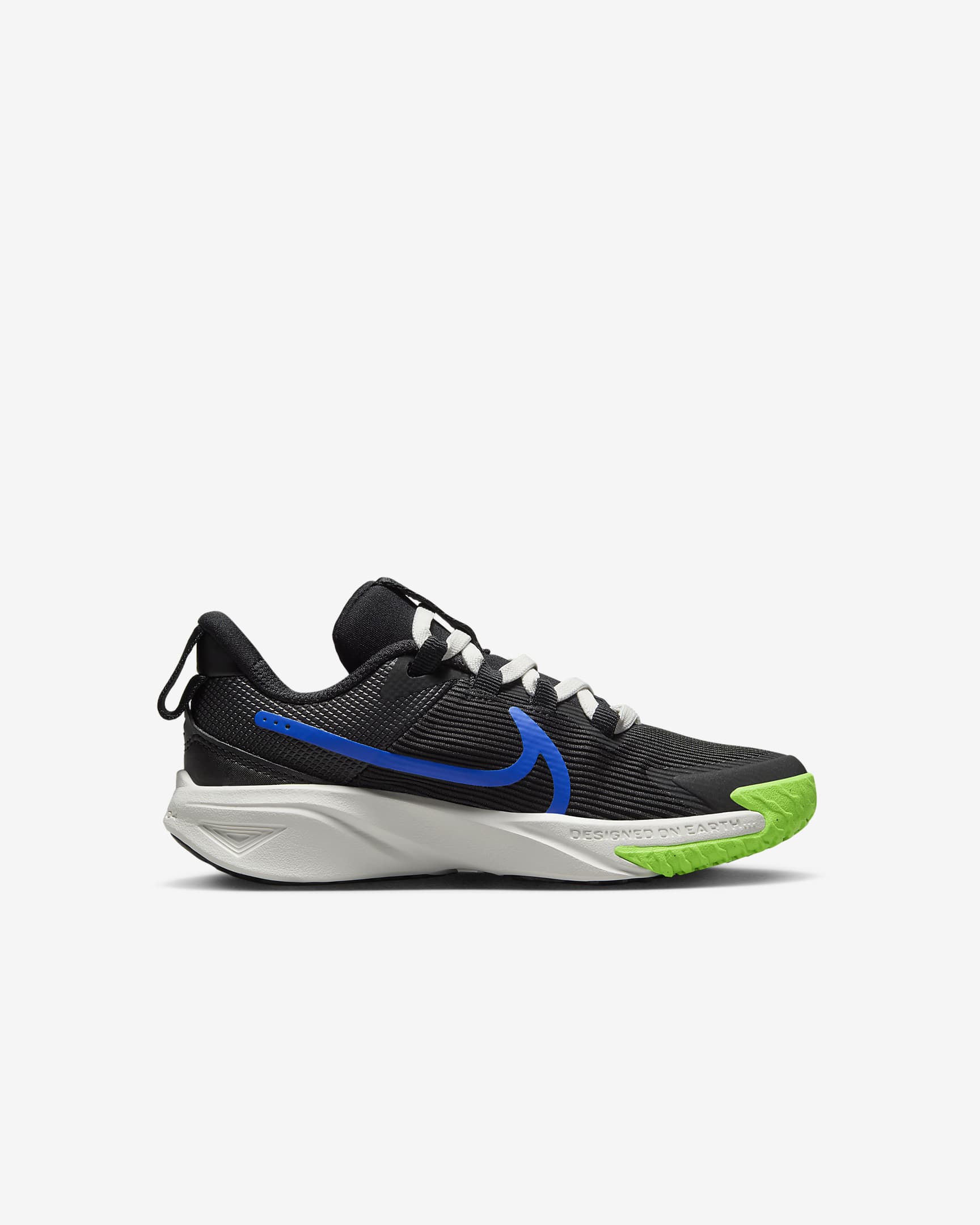 Nike Star Runner 4 Younger Kids' Shoes - Black/Summit White/Green Strike/Racer Blue