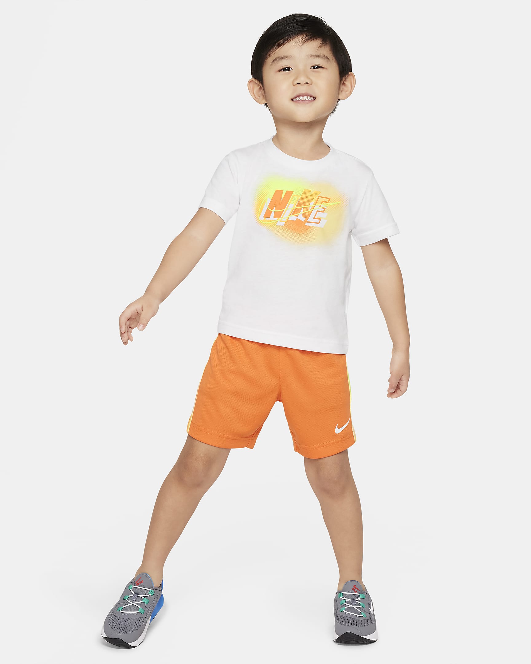 Nike Hazy Rays Shorts-Set für Kleinkinder - Safety Orange