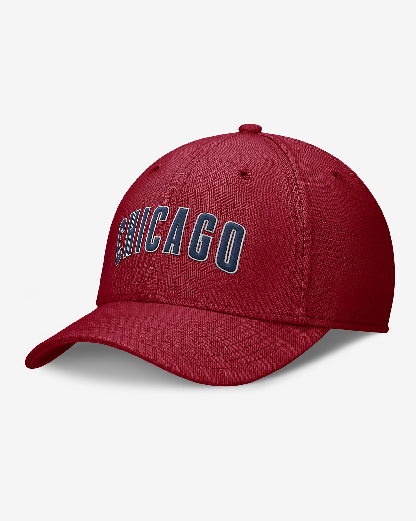 Gorra Nike Dri-FIT de la MLB para hombre Chicago Cubs Evergreen Swoosh - Rojo