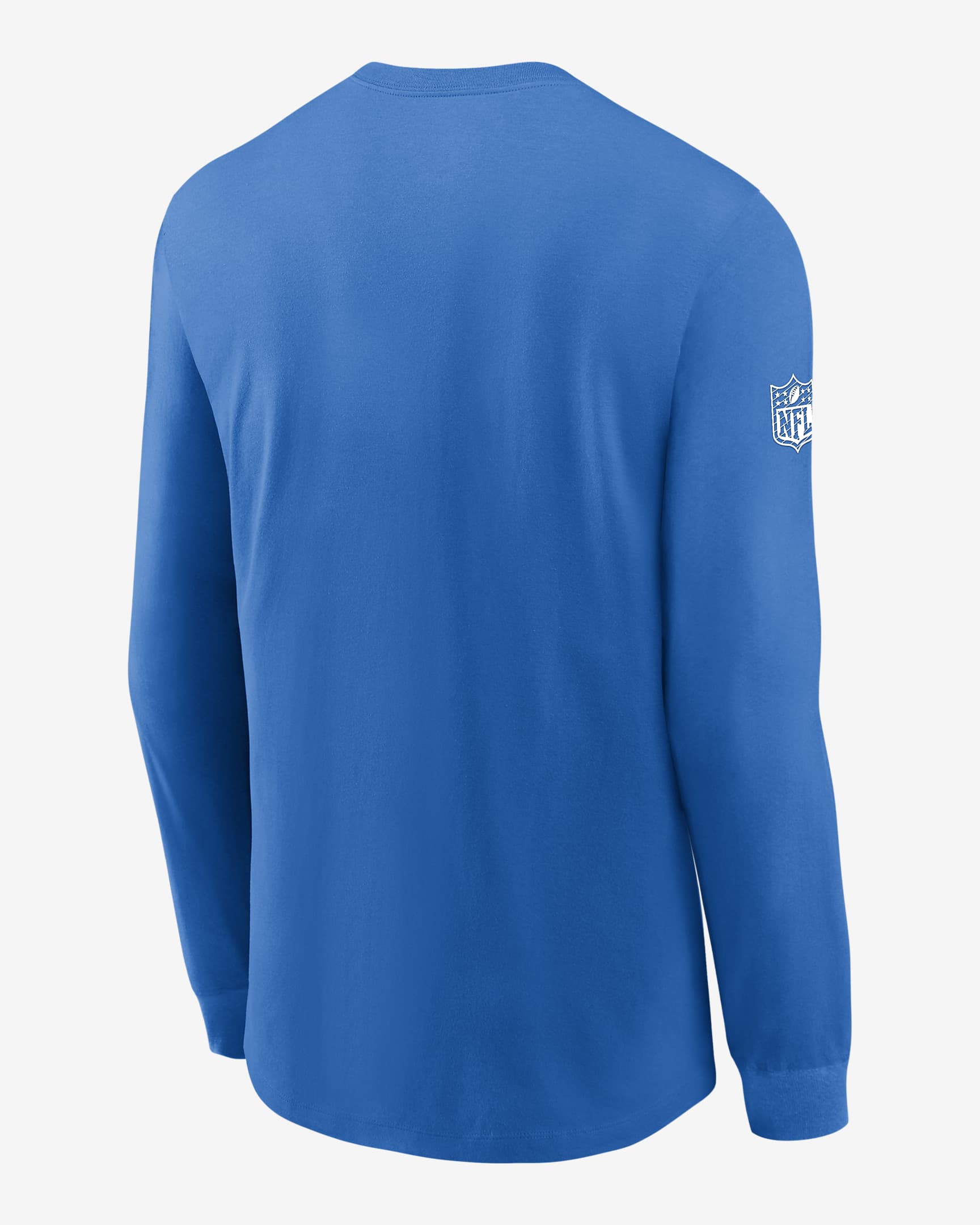 Detroit Lions Sideline Team Issue Men's Nike Dri-FIT NFL Long-Sleeve T-Shirt - Blue