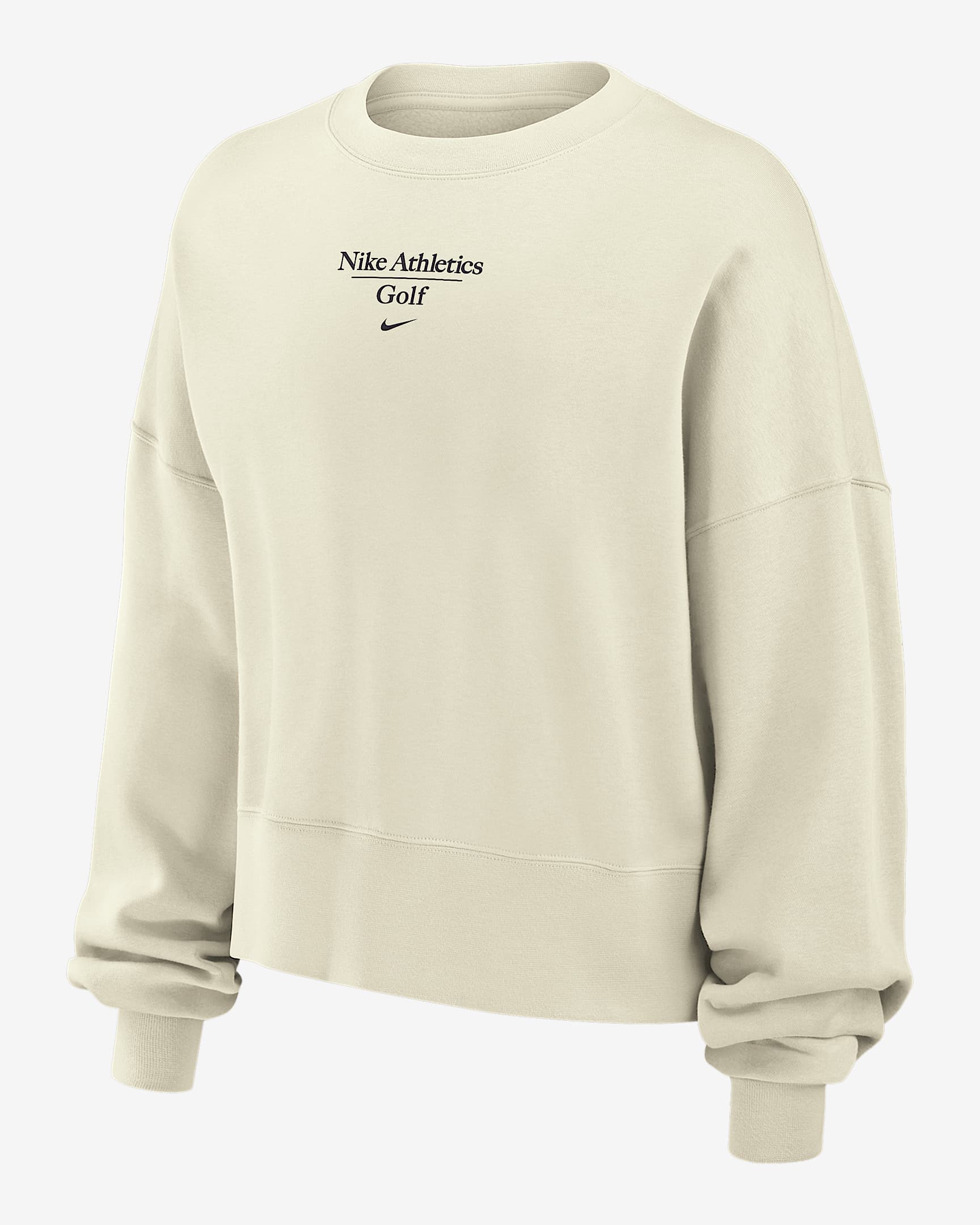 Nike Phoenix Fleece Women's Golf Crew-Neck Sweatshirt - Sail