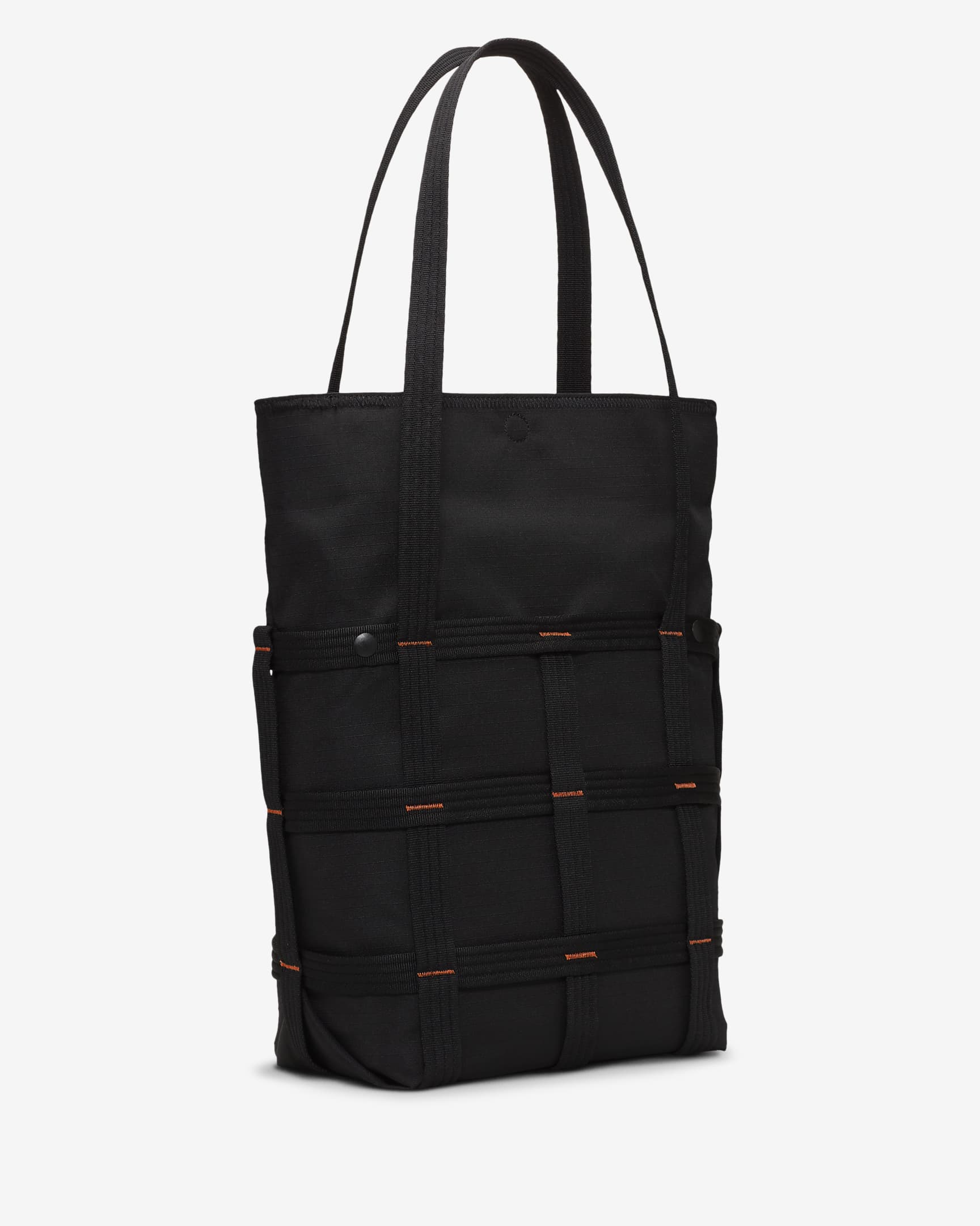 Nike Sportswear Cargo Tote (12L) - Black/Black/Orange