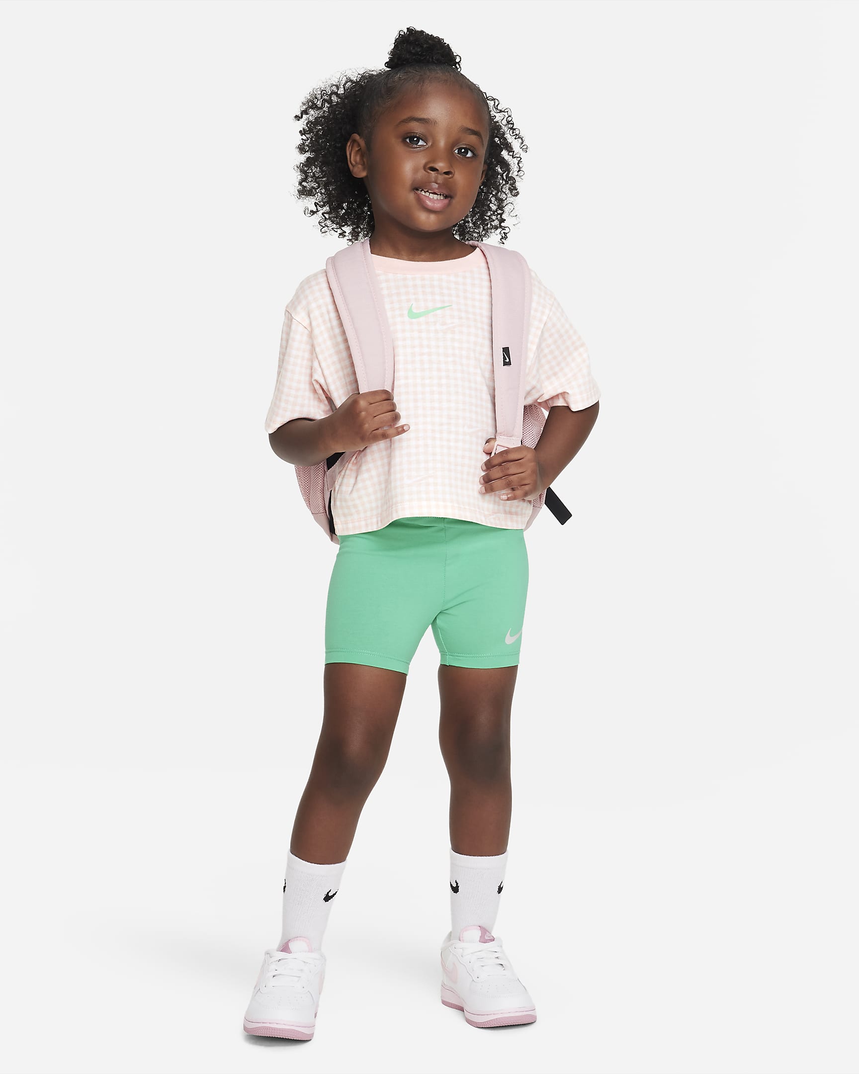 Nike Pic-Nike Boxy Tee and Shorts Set Toddler 2-Piece Set - Spring Green