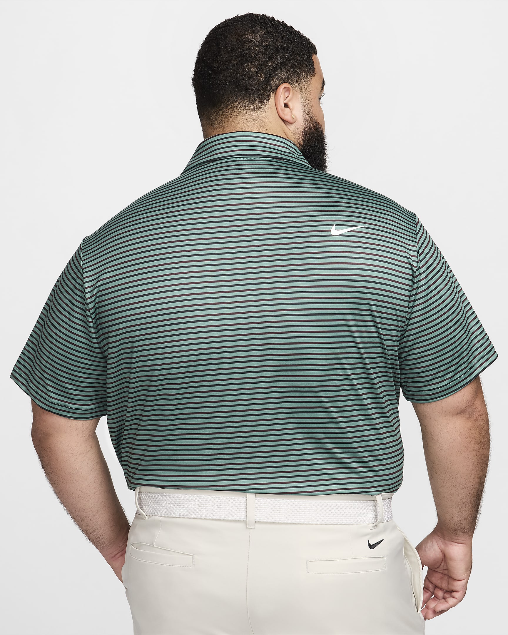 Nike Tour Men's Dri-FIT Striped Golf Polo - Bicoastal/White