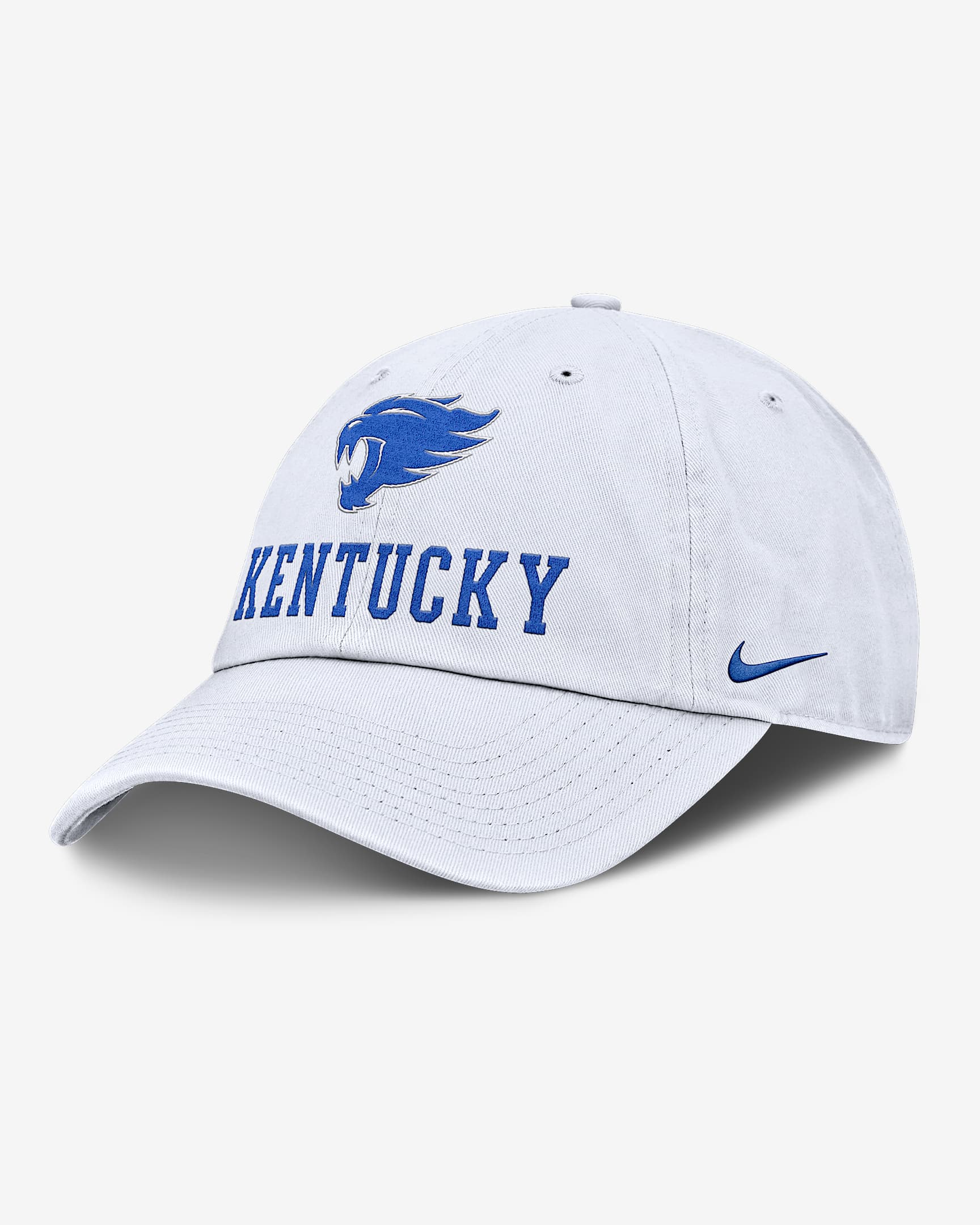 Kentucky Sideline Club Gameday Men's Nike College Adjustable Hat - White